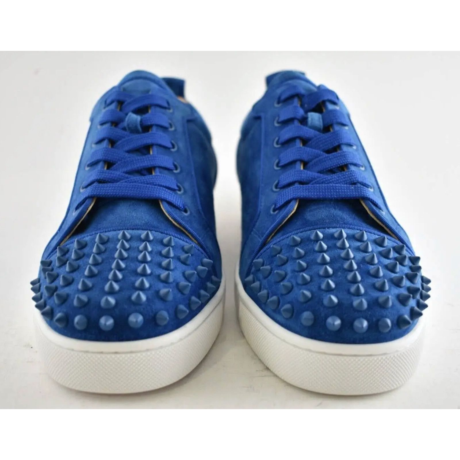 Christian Louboutin Christian Louboutin Louis Junior Spike Orlato Flat Blue Size US 12 / EU 45 - 4 Thumbnail