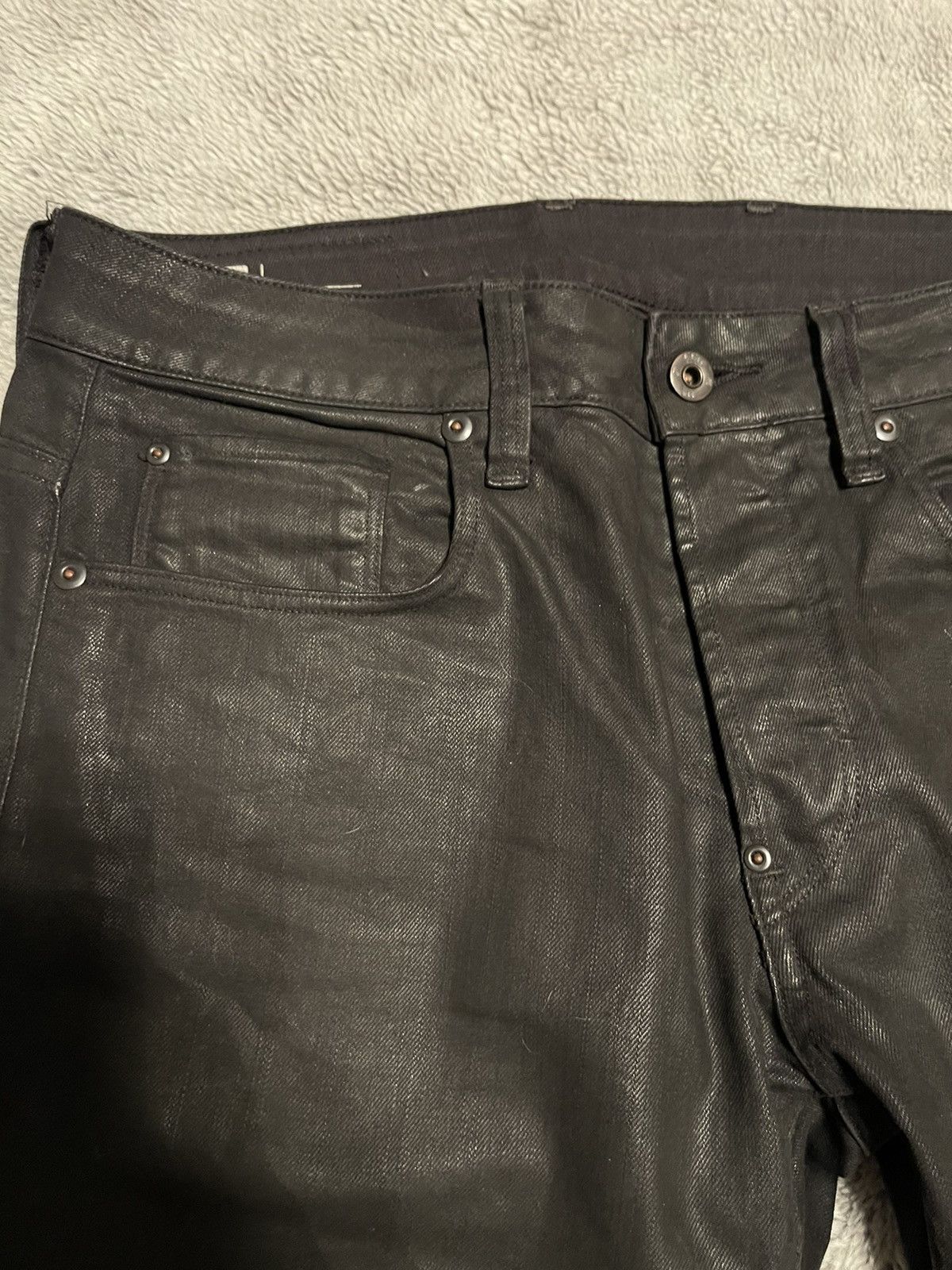 G-Star G-Star Raw Waxed Black 3-D Denim Size US 31 - 5 Thumbnail