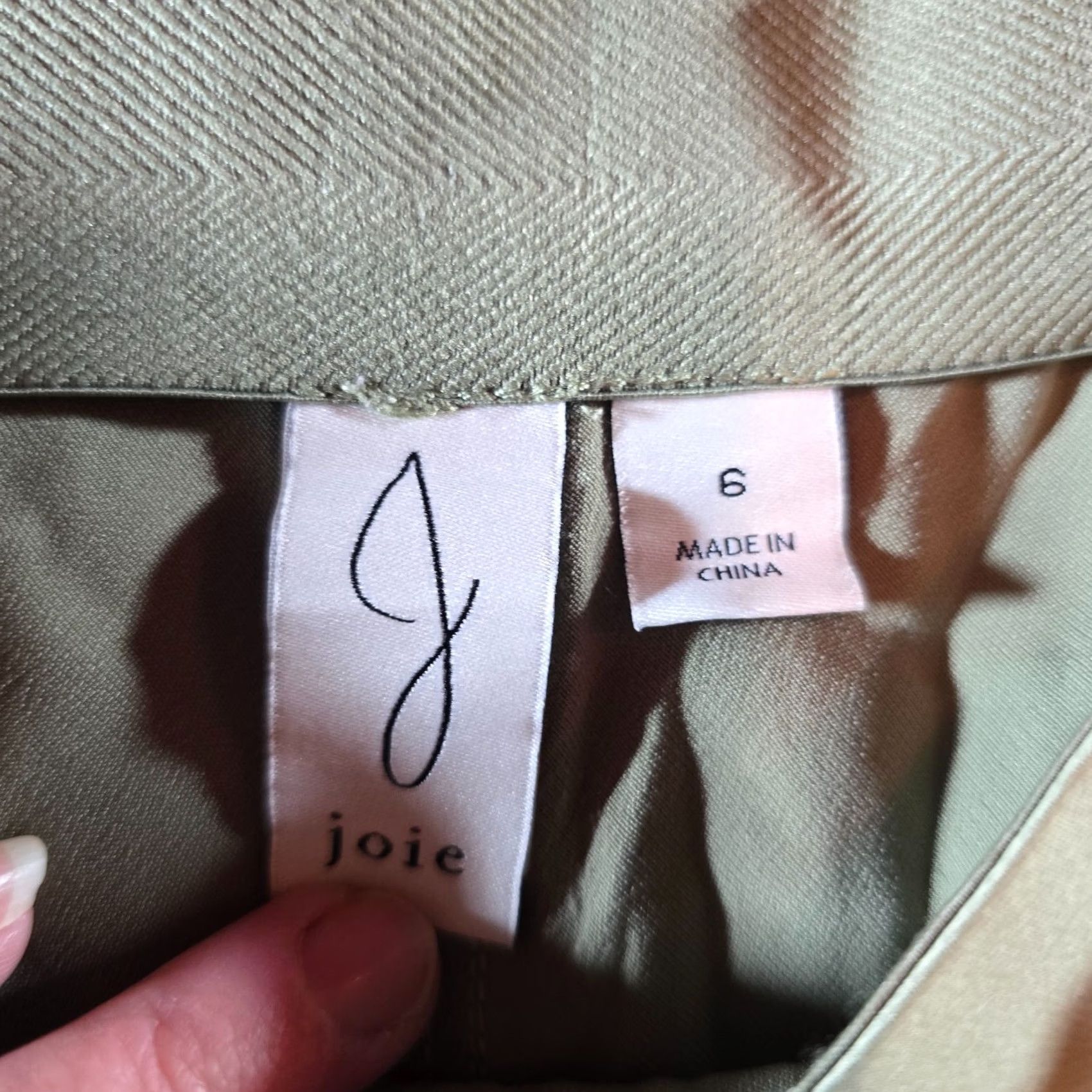 Joie JOIE Pants Womens Size 6 Green Satin Wide-Leg Cropped Casual Pull On Cropped Wide Leg Fashion Pants Women Size 28" / US 6 / IT 42 - 3 Thumbnail