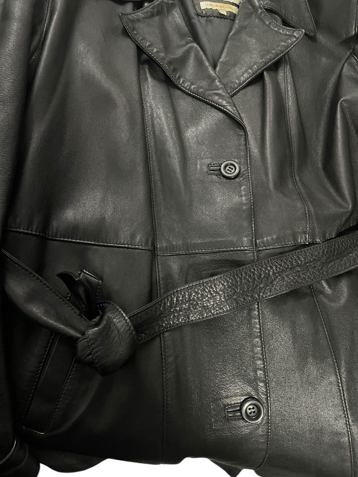 Genuine Leather × Vintage Leather jacket women Made in Italy Size L / US 10 / IT 46 - 3 Thumbnail