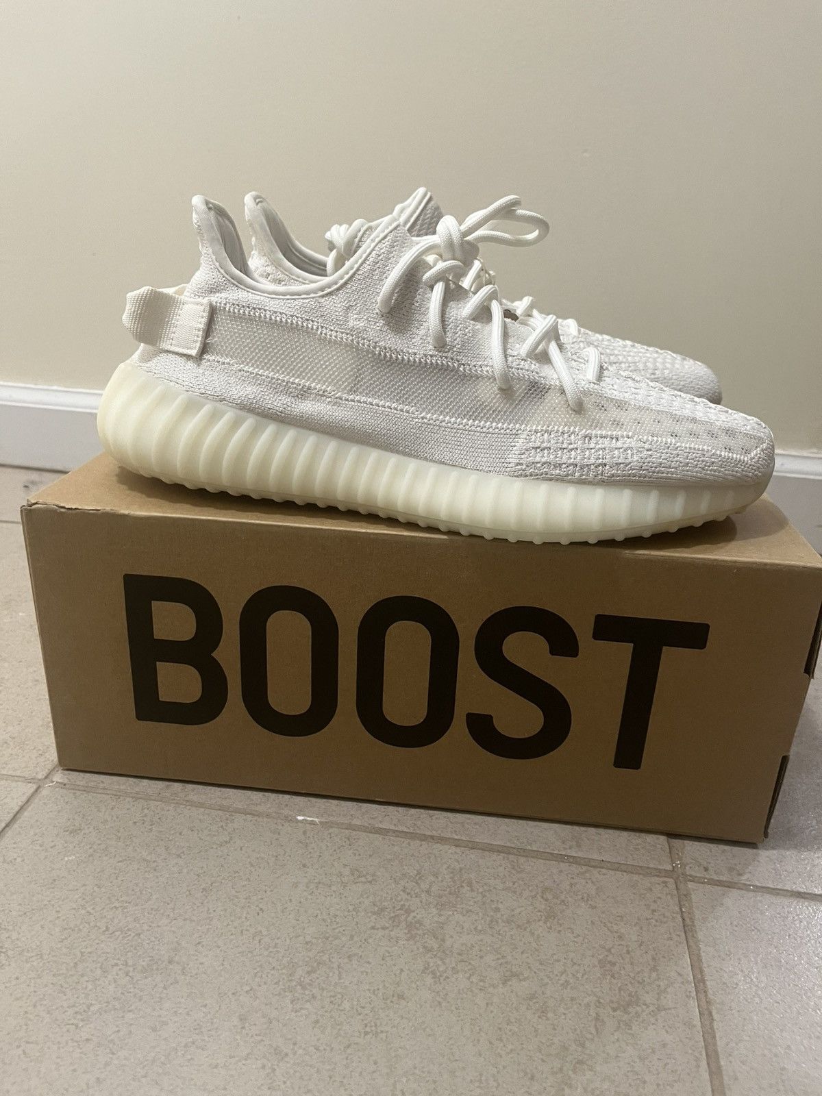 Adidas × Kanye West Adidas Yeezy Boost 350 V2 “Bone” Sz 10.5us Size US 10.5 / EU 43-44 - 1 Thumbnail