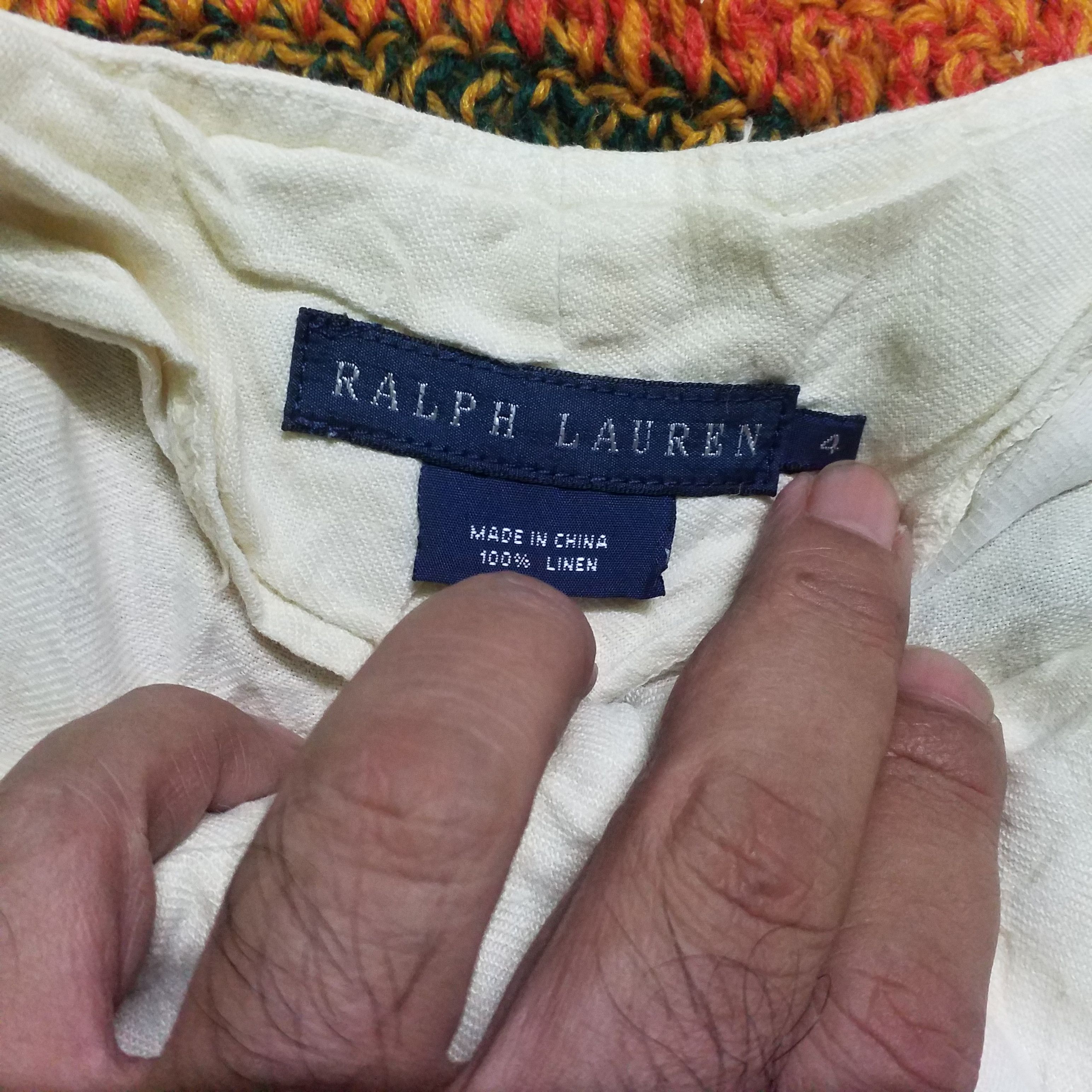 Ralph Lauren RALPH LAUREN PALAZO PANT LINEN Size 29" - 3 Thumbnail