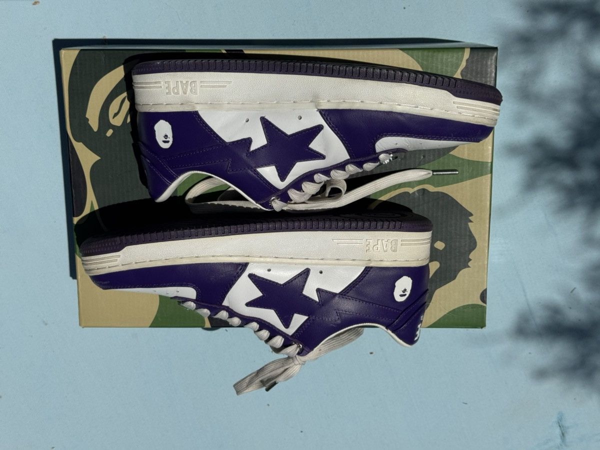 Bape A Bathing Ape Bape Sta White Purple (2022) Size US 8 / EU 41 - 16 Thumbnail