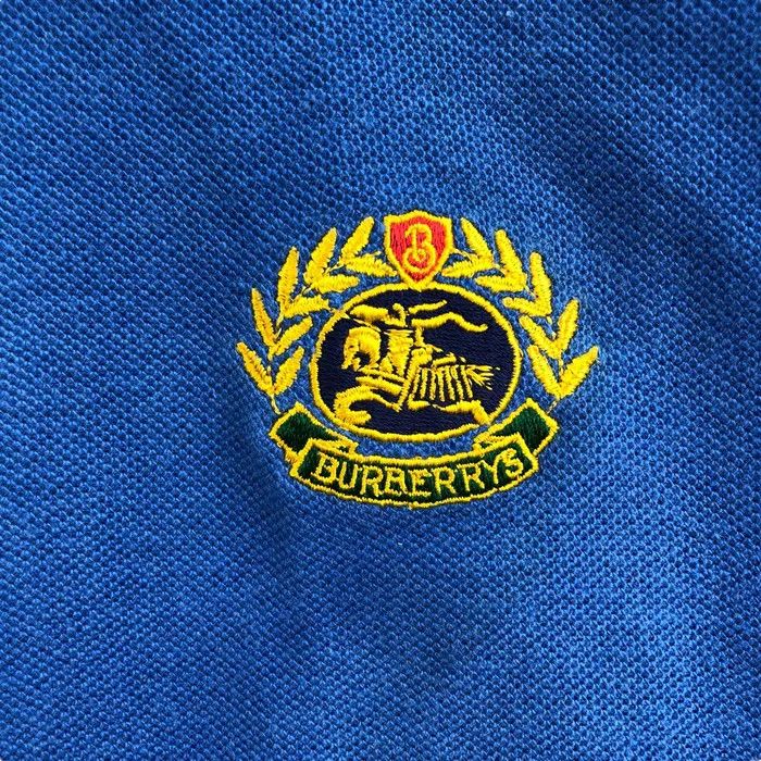 Burberry Vtg 90’ BURBERRY LONDON CREST Logo Polo Tee Shirt Size US M / EU 48-50 / 2 - 4 Thumbnail