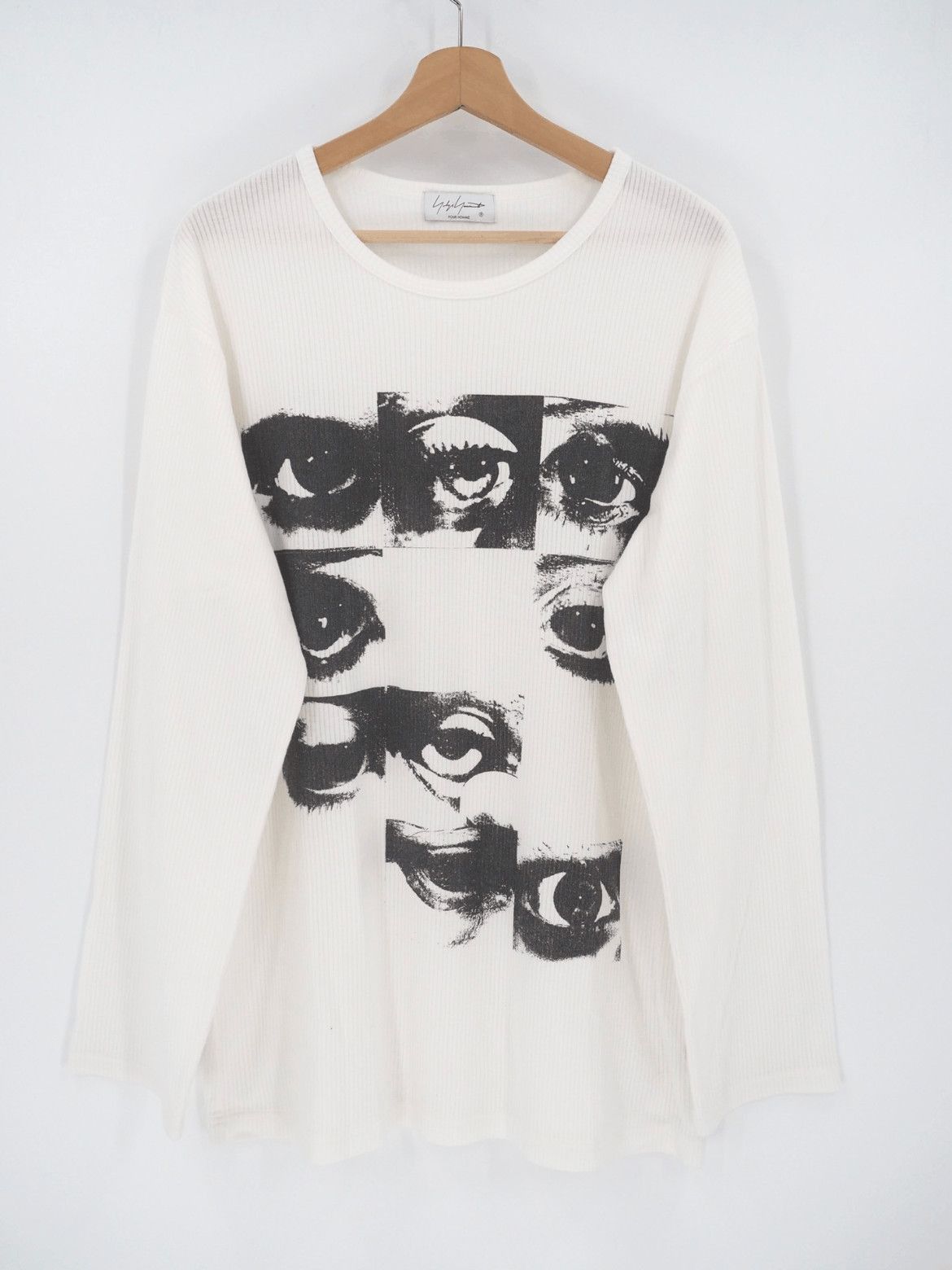 Yohji Yamamoto Yohji Yamamoto Pour Homme SS21 12 eyes print L/S Tee - DMC- Size US L / EU 52-54 / 3 - 1 Thumbnail