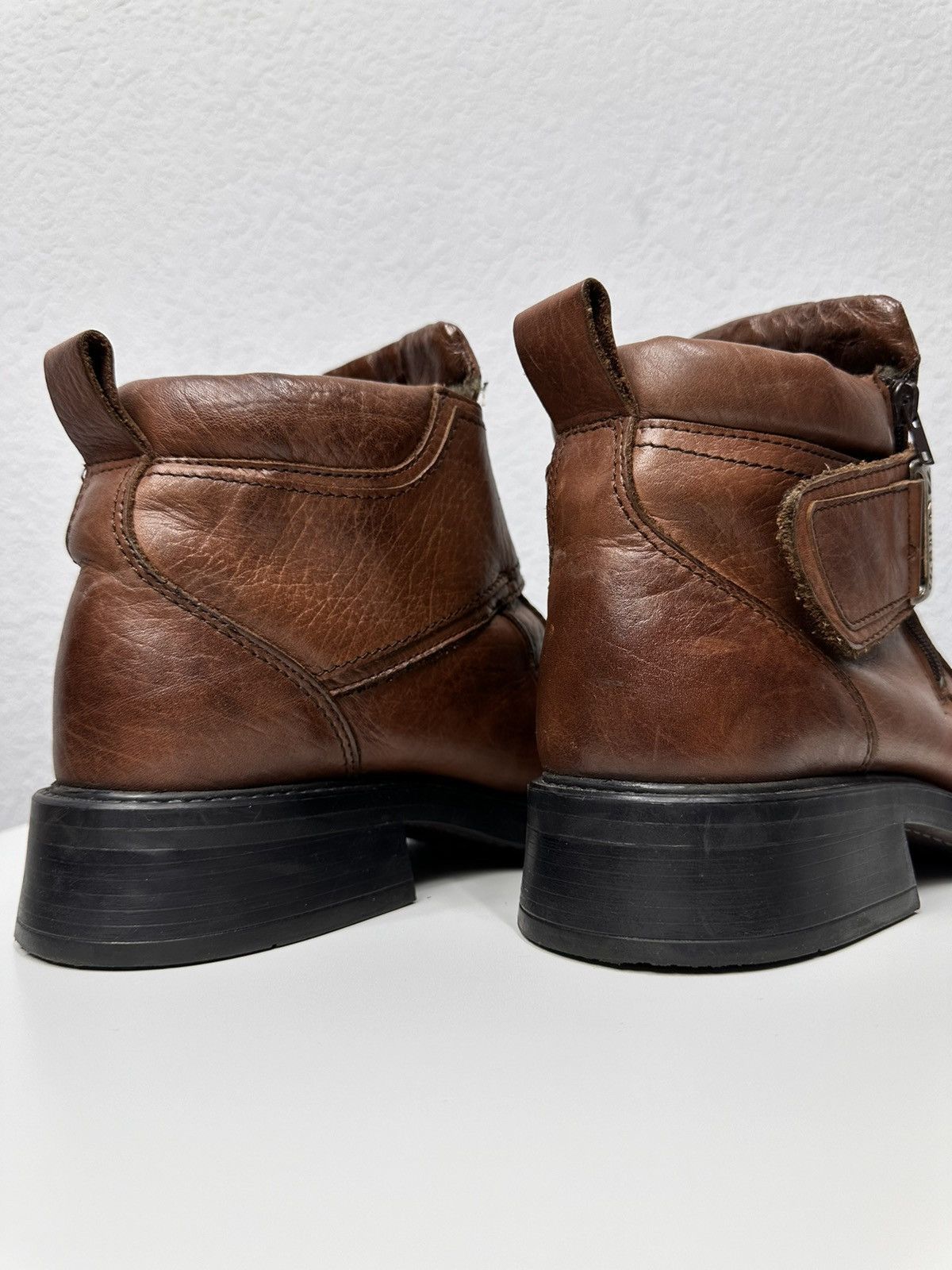 New Rock Vintage Guidi Style AS 98 Leather Boots Italy Design Poell Size US 12 / EU 45 - 13 Thumbnail
