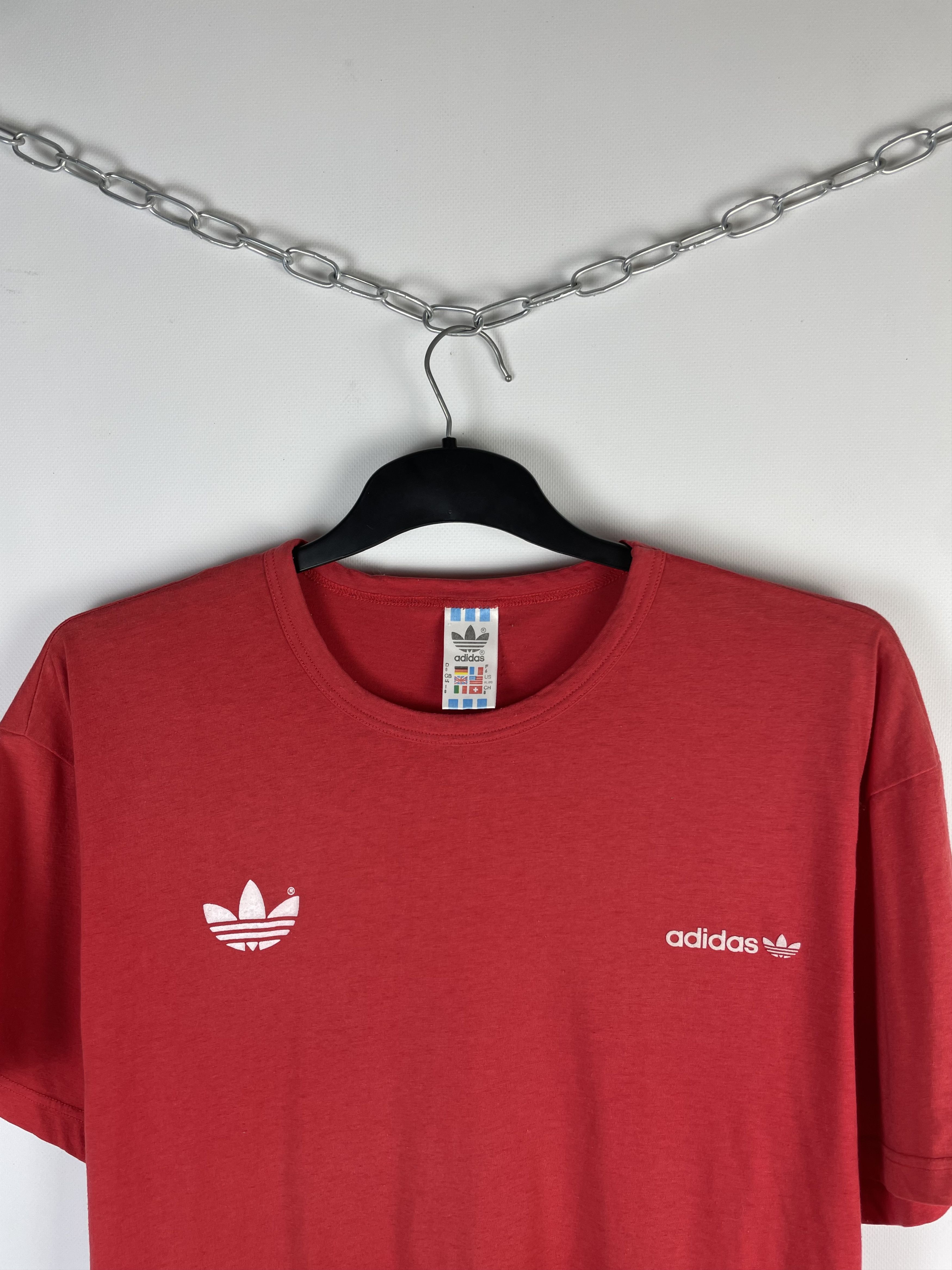 Adidas × Vintage Vintage 90s Adidas Tee Stripes Streetwear Hype Size US XL / EU 56 / 4 - 3 Thumbnail