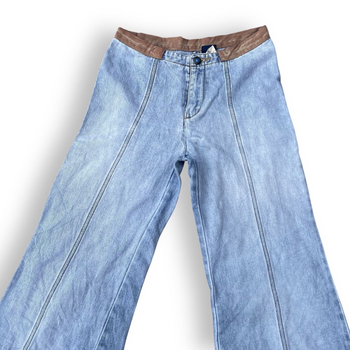If Six Was Nine × Japanese Brand × Le Grande Bleu (L.G.B.) 🇯🇵 SUPER FLARE RIGHT-ON DENIM PANTS Size 26" / US 2 / IT 38 - 3 Thumbnail