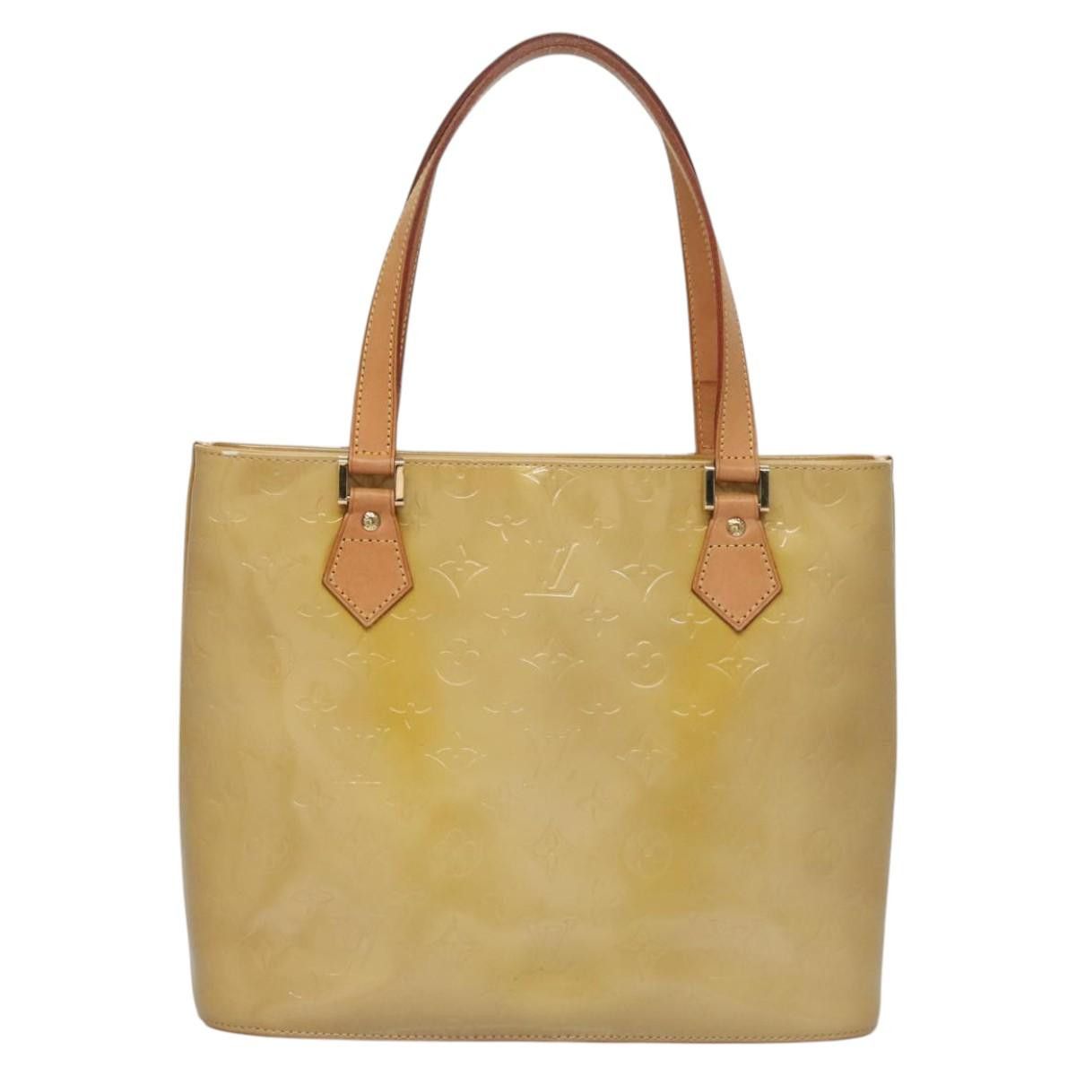 Louis Vuitton LOUIS VUITTON Monogram Vernis Houston Hand Bag Beige M91004 Size ONE SIZE - 2 Thumbnail