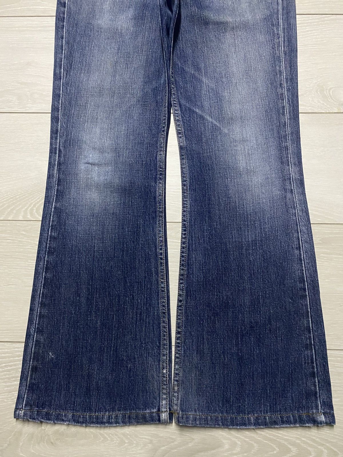 Levi's Vintage Levis Austin Jean Flare Blue Wash Distressed Jeans Size US 31 - 5 Thumbnail