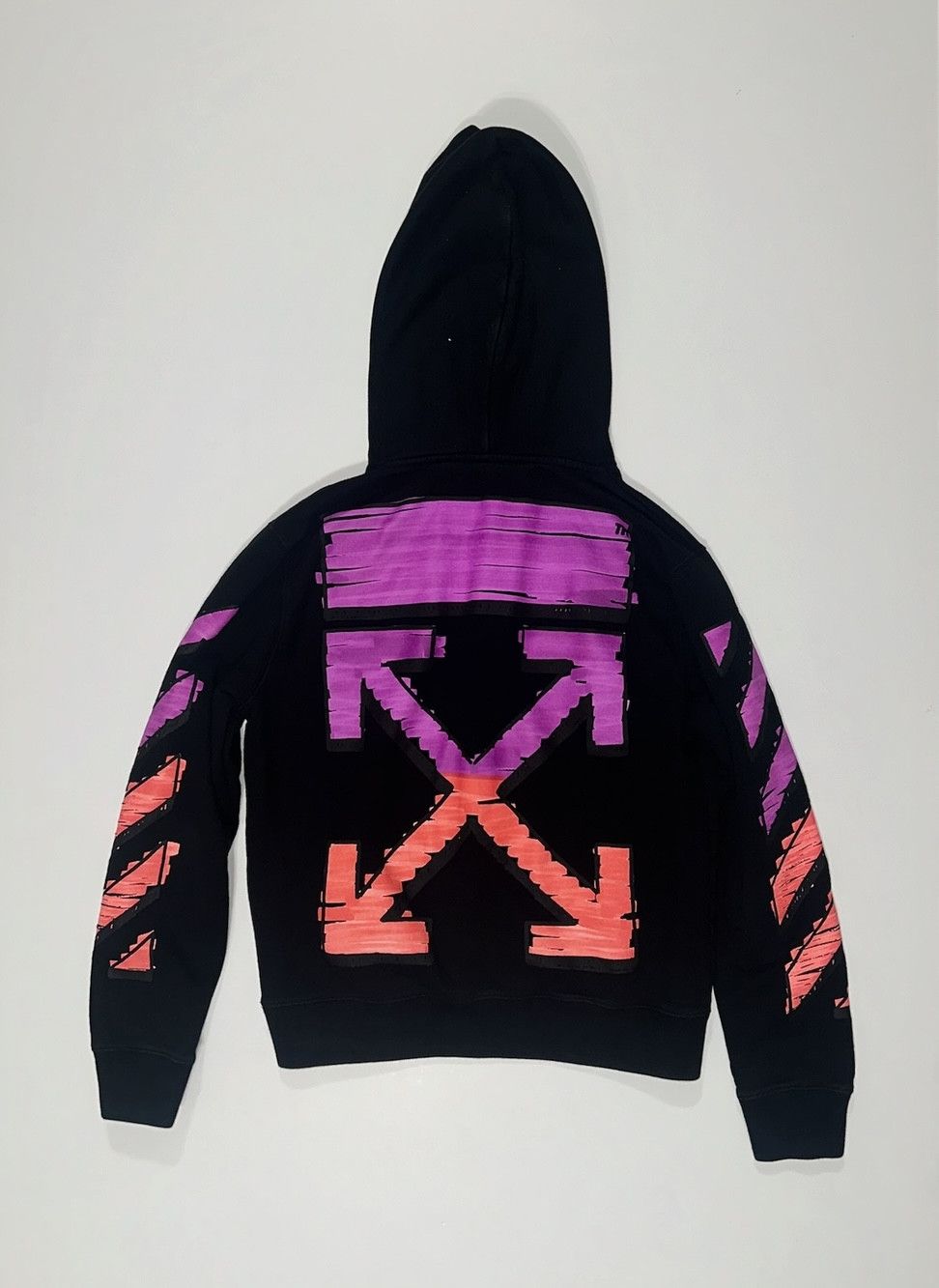 Off White Off White Sweatshirt Ombre Black Fuchsia Retail 800 Grailed