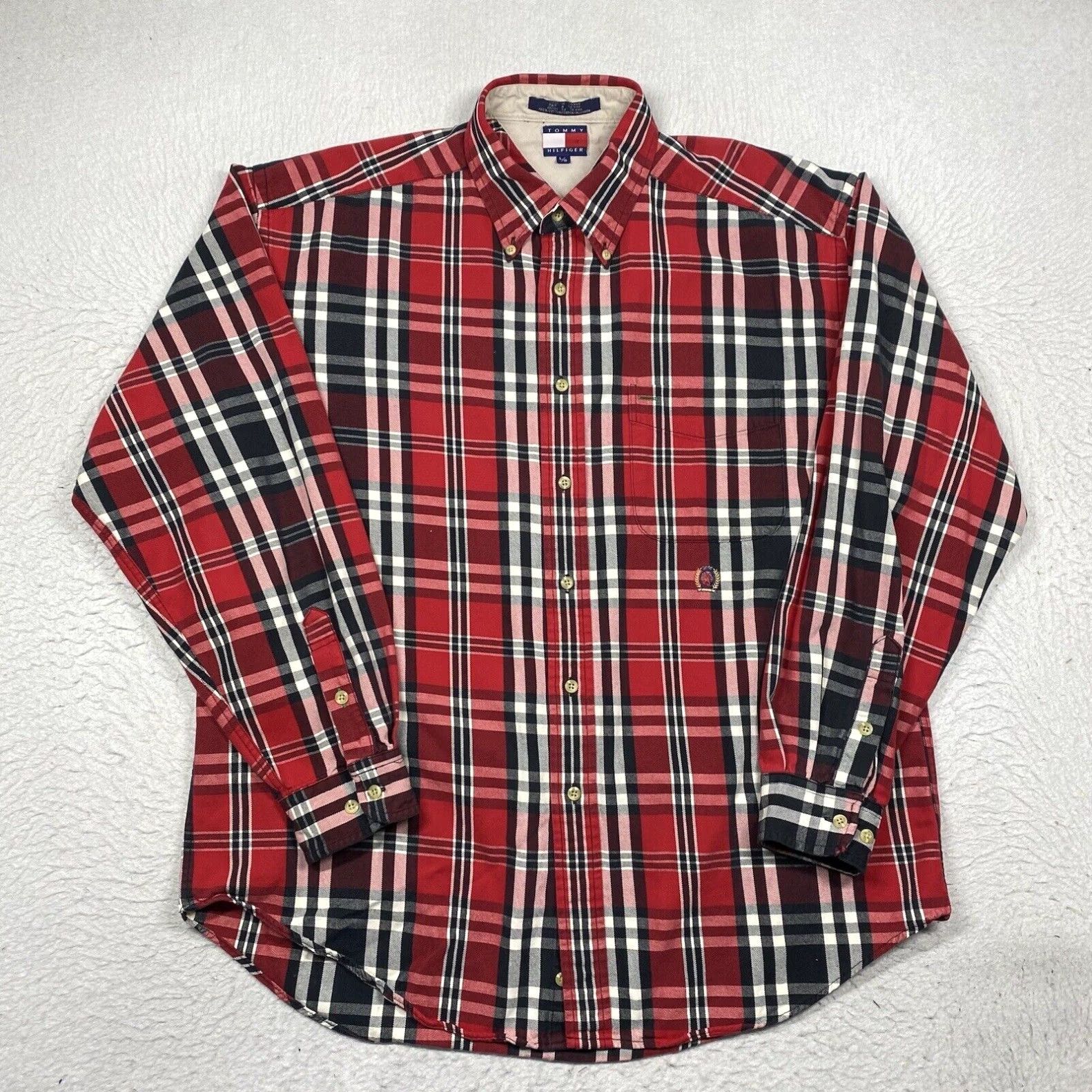 Vintage Tommy hot Hilfiger Button Down Shirt - Mens Large