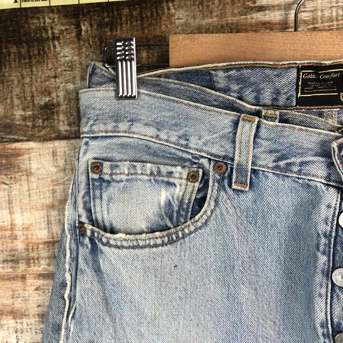 Levi's DLL Levis X Quana double waist reconstruct Denim #A2067 Size US 32 / EU 48 - 7 Thumbnail