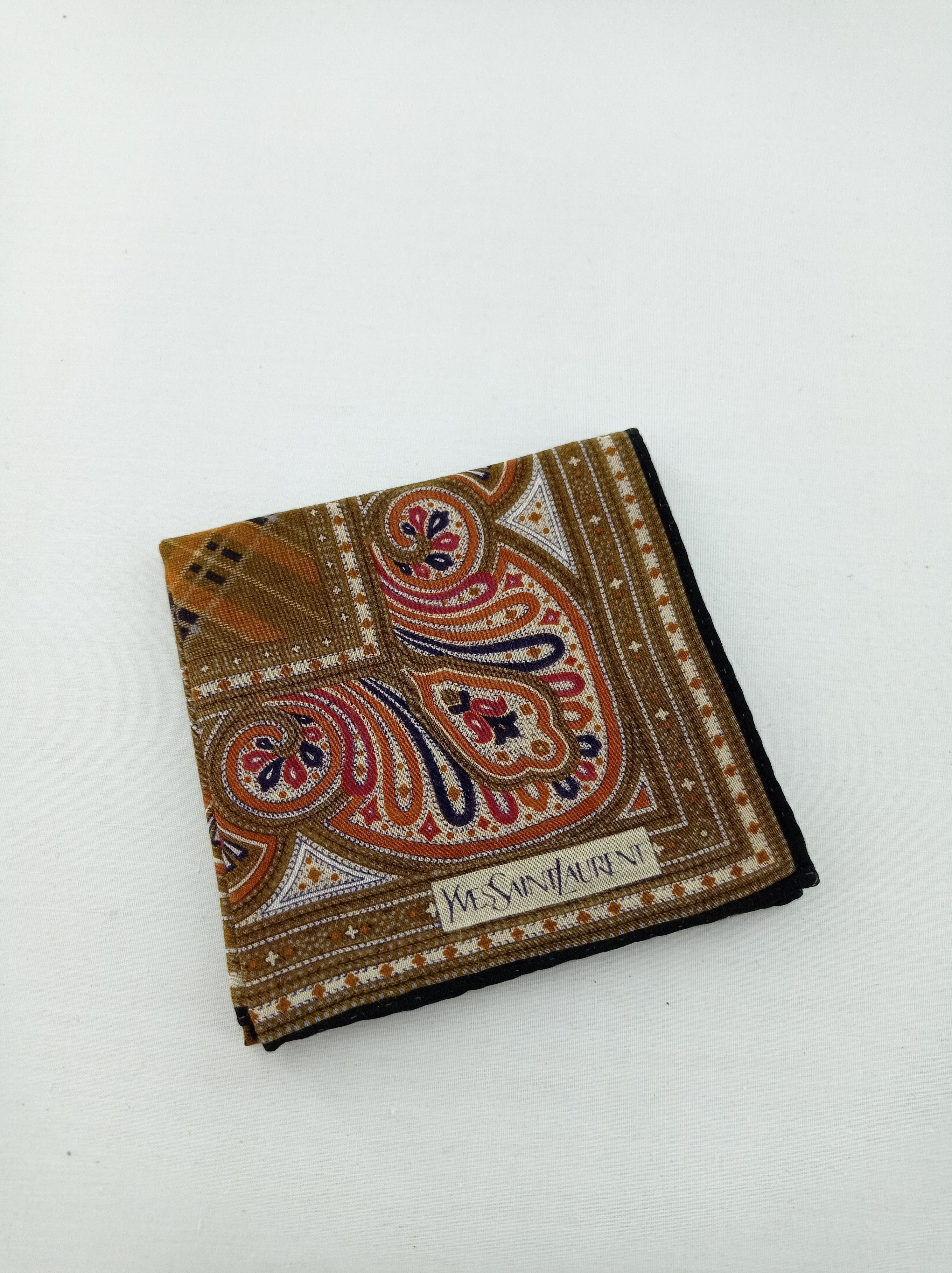 Vintage × Yves Saint Laurent Vintage Yves Saint Laurent Handkerchief / Neckwear / Bandana Size ONE SIZE - 2 Thumbnail