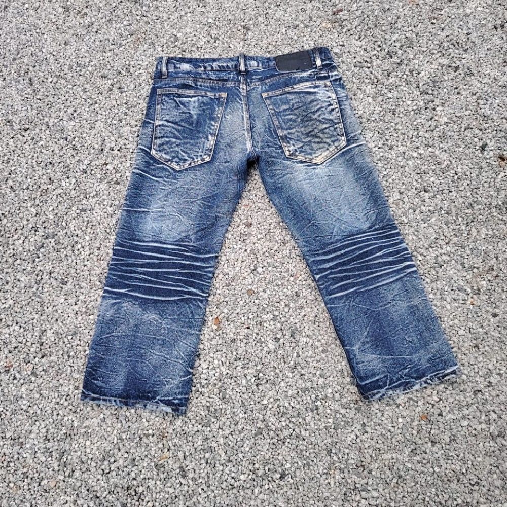 Japanese Brand Japanese Brand Original Acid Wash Blue Jeans Distressed Punk Size US 37 - 14 Thumbnail