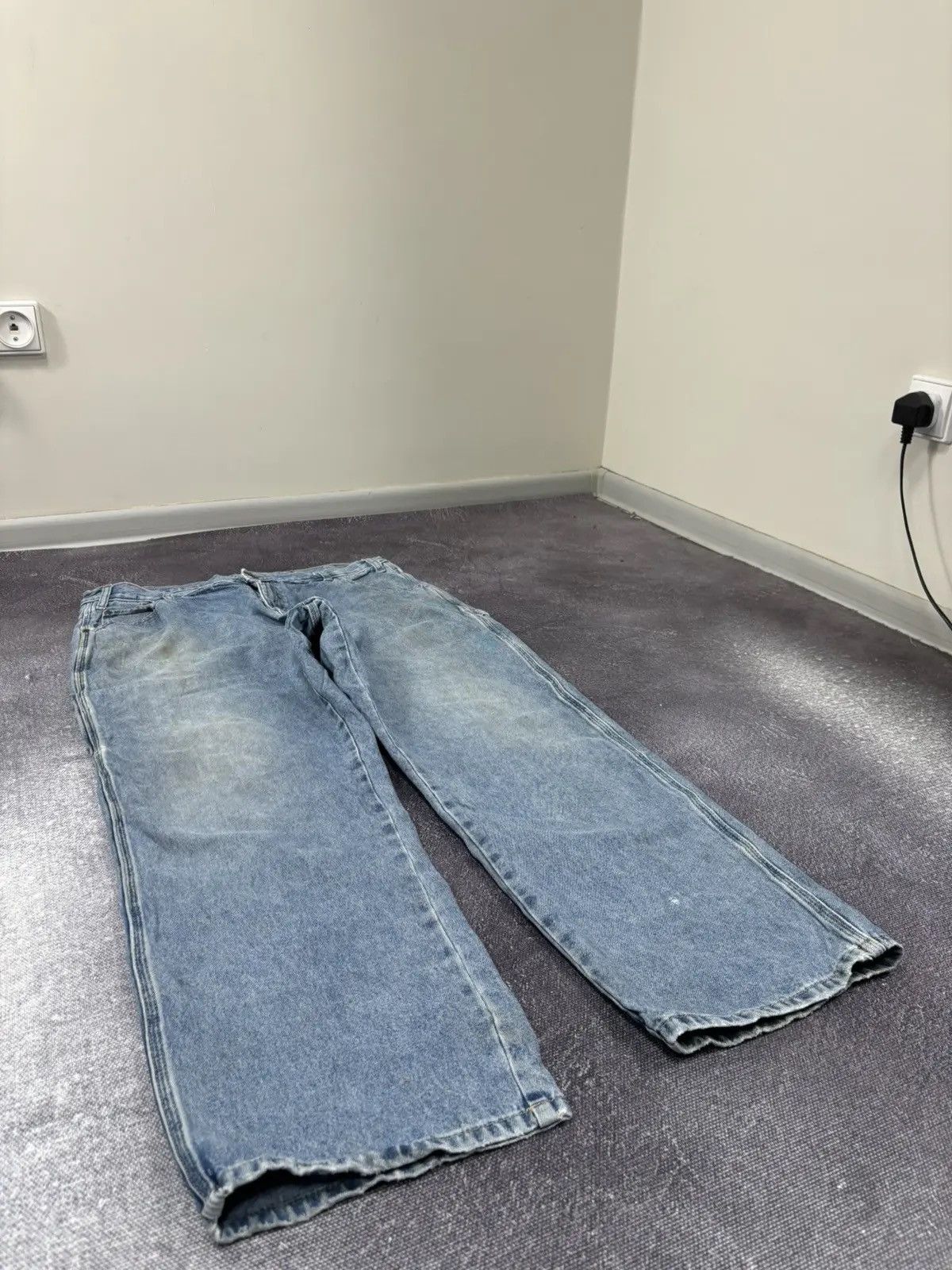 Dickies × Vintage Vintage Dickies American Blue Denim Work Hype Baggy Jeans Size US 38 / EU 54 - 6 Thumbnail
