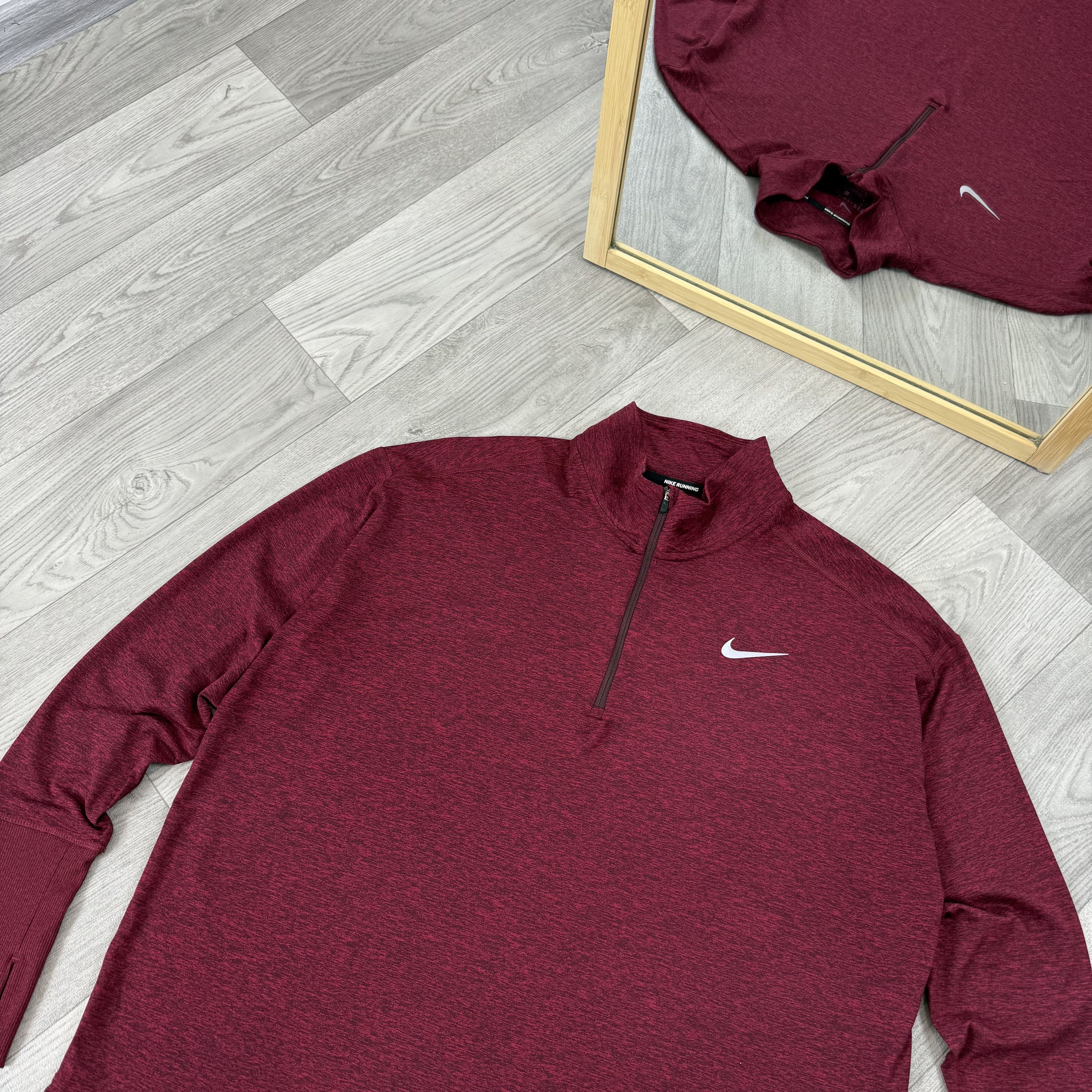 Nike Nike Running Zip Dri-Fit Compression Long Sleeve Rashguard Size US XL / EU 56 / 4 - 5 Thumbnail