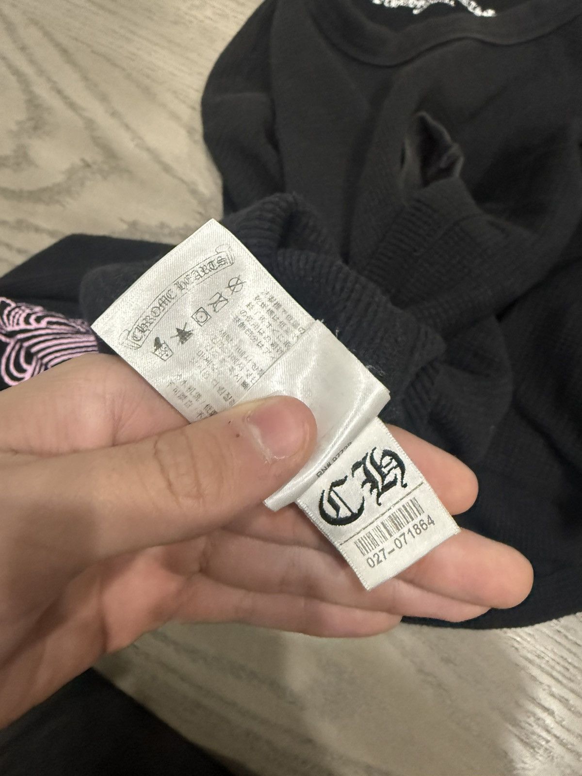 Chrome Hearts Chrome hearts pink thermal longsleeve Size US L / EU 52-54 / 3 - 6 Thumbnail