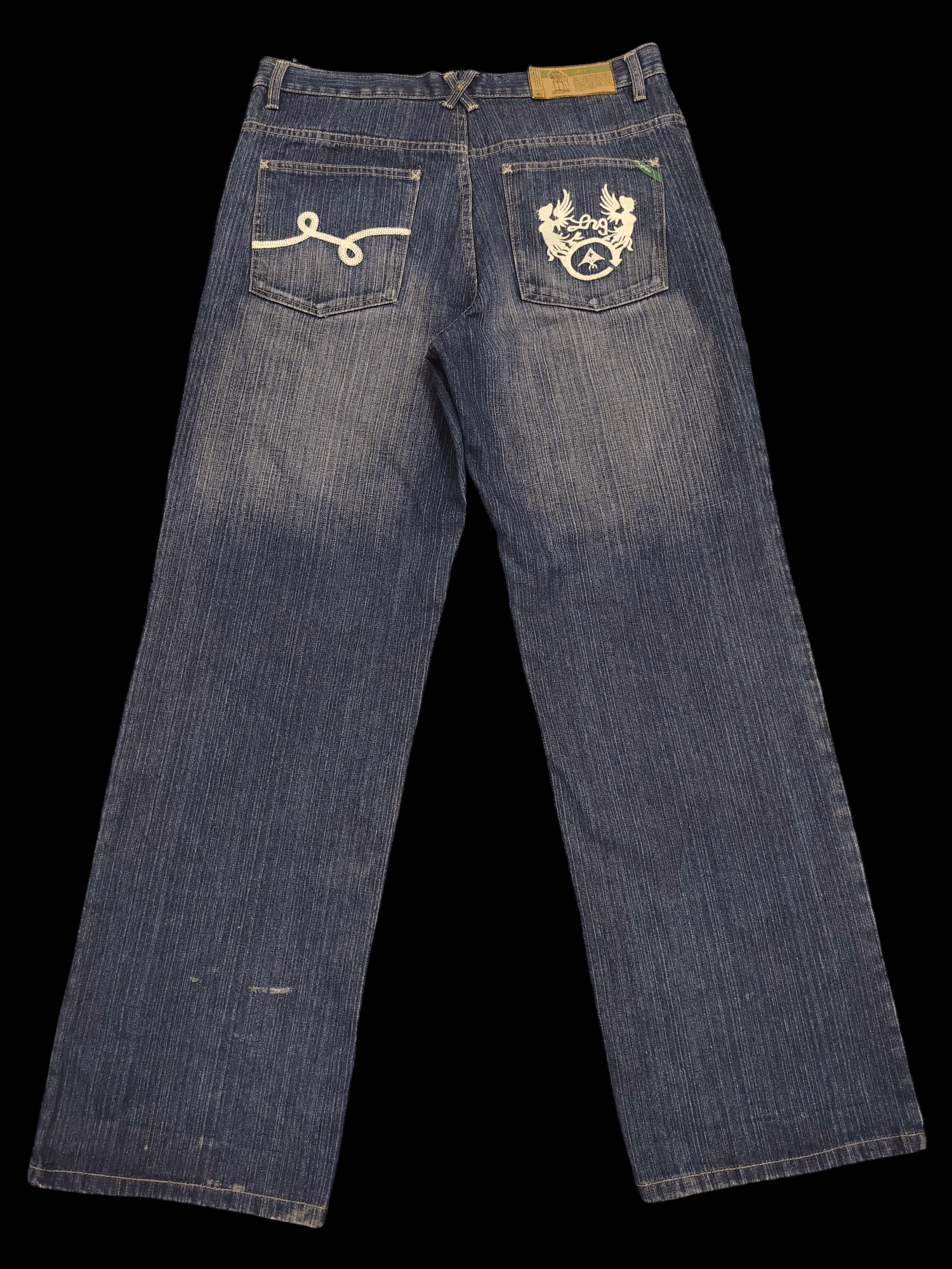 Japanese Brand 💥Insane💥 90's LRG Baggy Flared Jeans Size US 35 - 1 Thumbnail