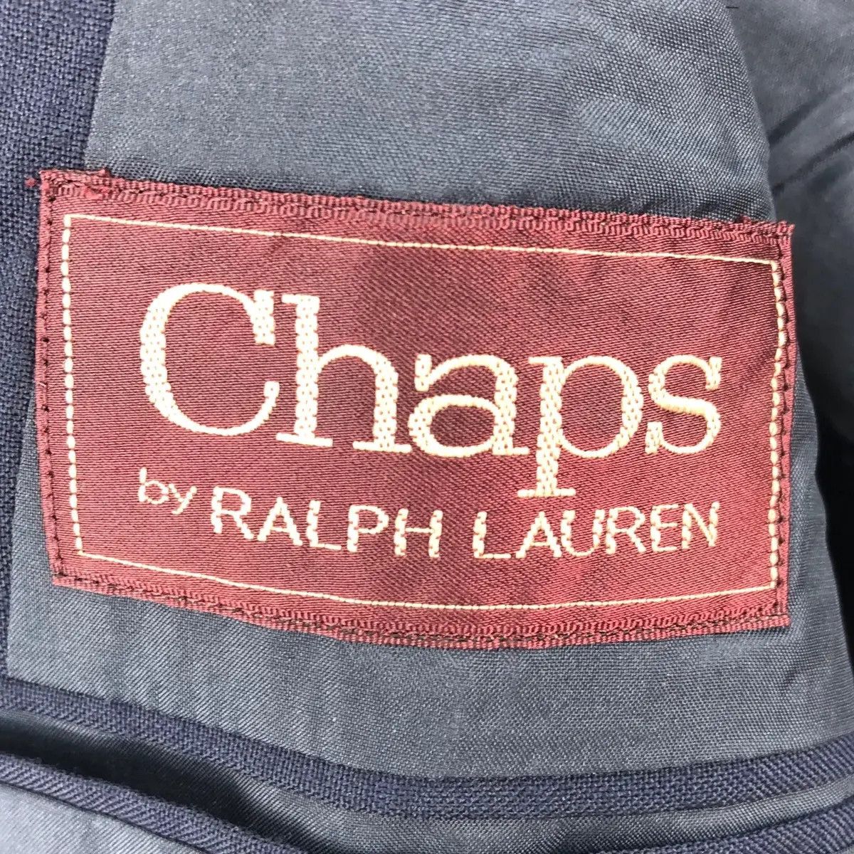 Chaps Ralph Lauren Vtg CHAPS RALPH LAUREN Polo Collection Blue Blazer Suit 2 Size 36R - 7 Thumbnail