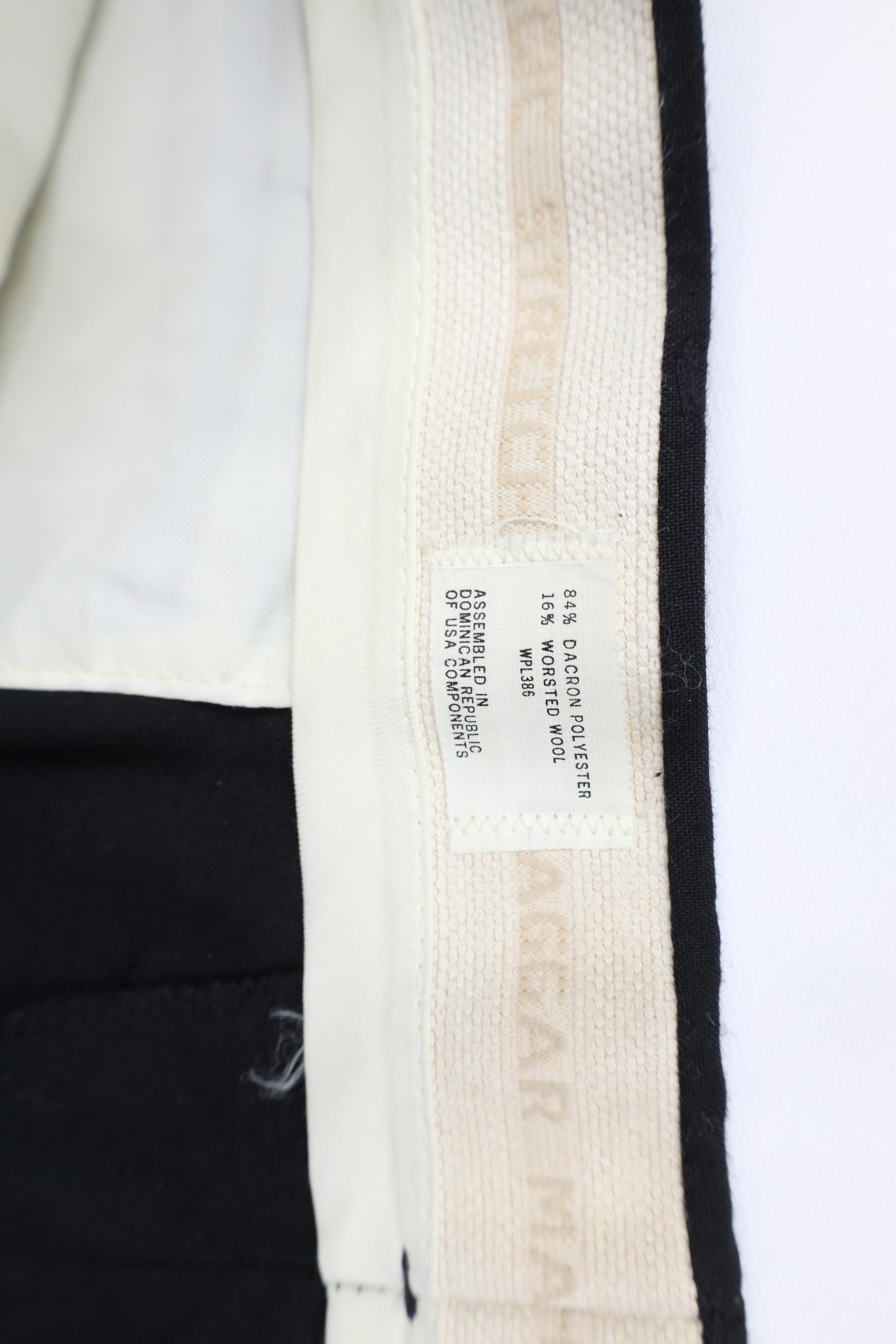 Vintage Vintage 70s Streetwear Wool Blend Wide Leg Chino Pants Black Size US 42 / EU 58 - 7 Thumbnail