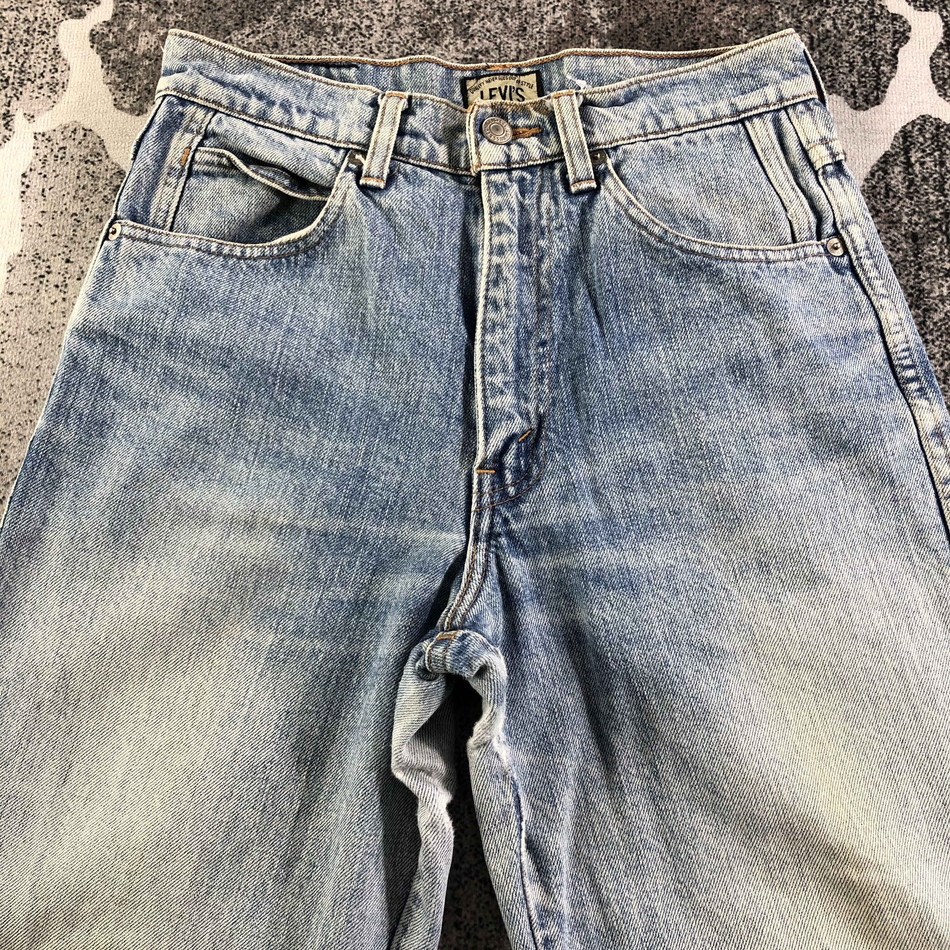 Levi's Vintage 90s Levis 575 Jeans Faded Blue Denim Size US 27 - 3 Thumbnail