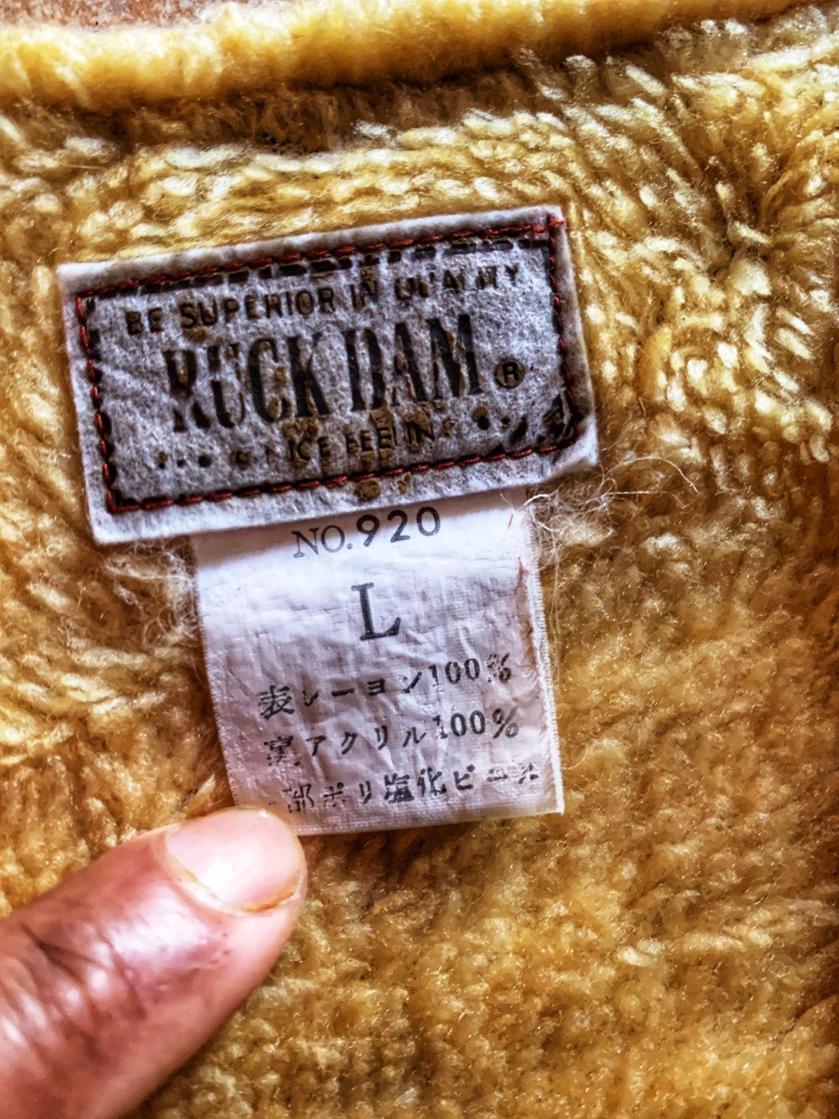 Japanese Brand × Leather × Vintage Vintage RUCK DAM Snap buttons Suede Vest. Size US L / EU 52-54 / 3 - 8 Thumbnail