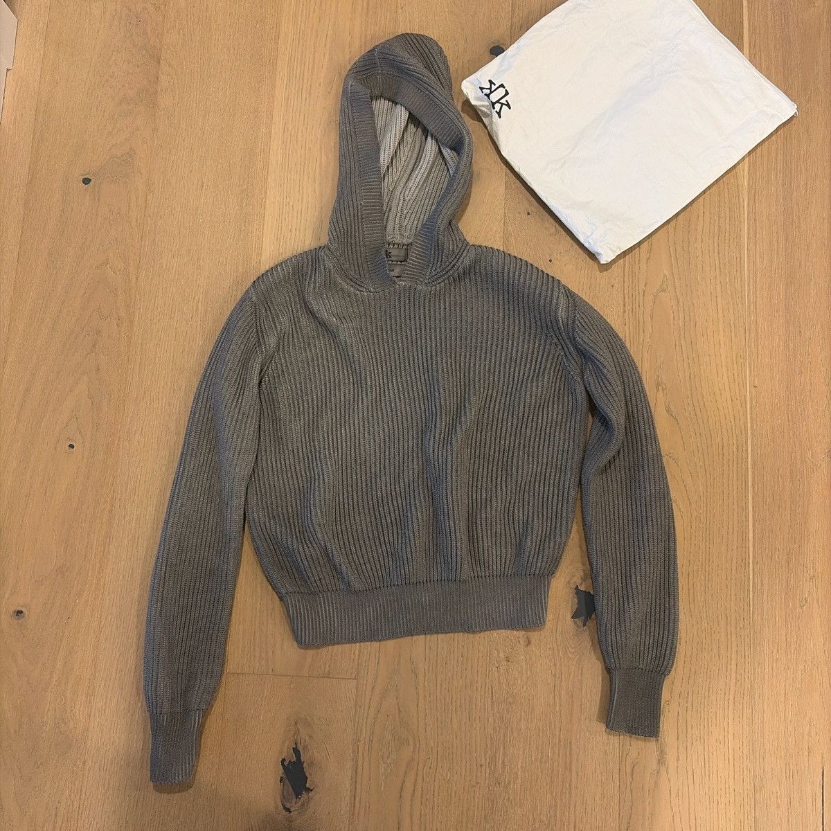K-Two Studios Charcoal Zip up knit. | Grailed