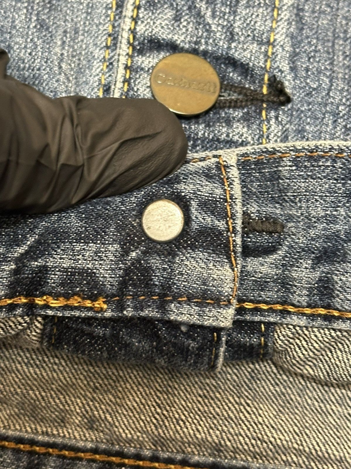 Carhartt vintage 90s Carhartt denim trucker jacket. Size US XL / EU 56 / 4 - 6 Thumbnail