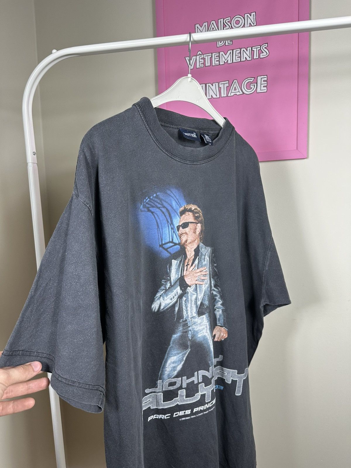 Vintage Rare Johny Hallyday 2003 Vintage T Shirt Size US XL / EU 56 / 4 - 11 Thumbnail