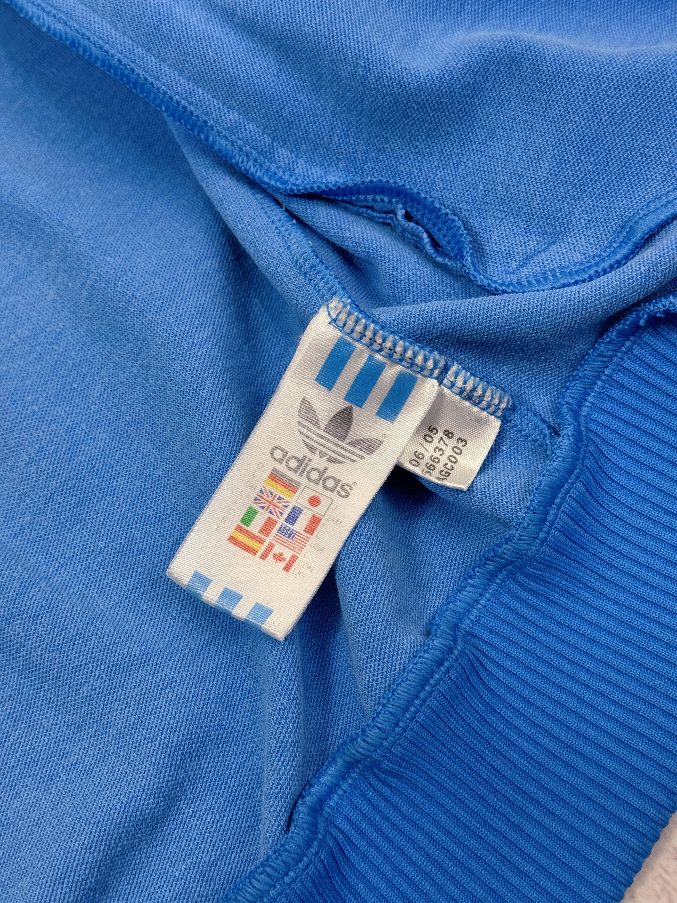 Adidas × Vintage Y2K Adidas Track Jacket Blue & Black Stripes Size US M / EU 48-50 / 2 - 14 Thumbnail