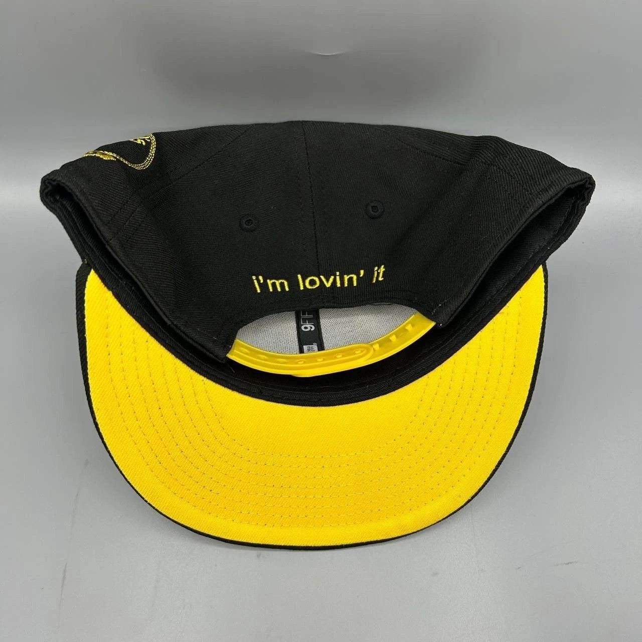 New Era Mcdonalds Hamburglar Hat Men Black Yellow Snapback Cap New Size ONE SIZE - 7 Thumbnail