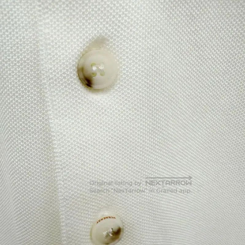 Burberry Burberry White Cotton Men's Short Sleeve Polo. Size US S / EU 44-46 / 1 - 3 Thumbnail