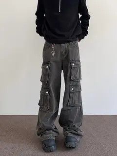 Jean Kurusu x Kida Washed Distressed Jeans Flared Leg Size US 34 / EU 50 - 8 Thumbnail