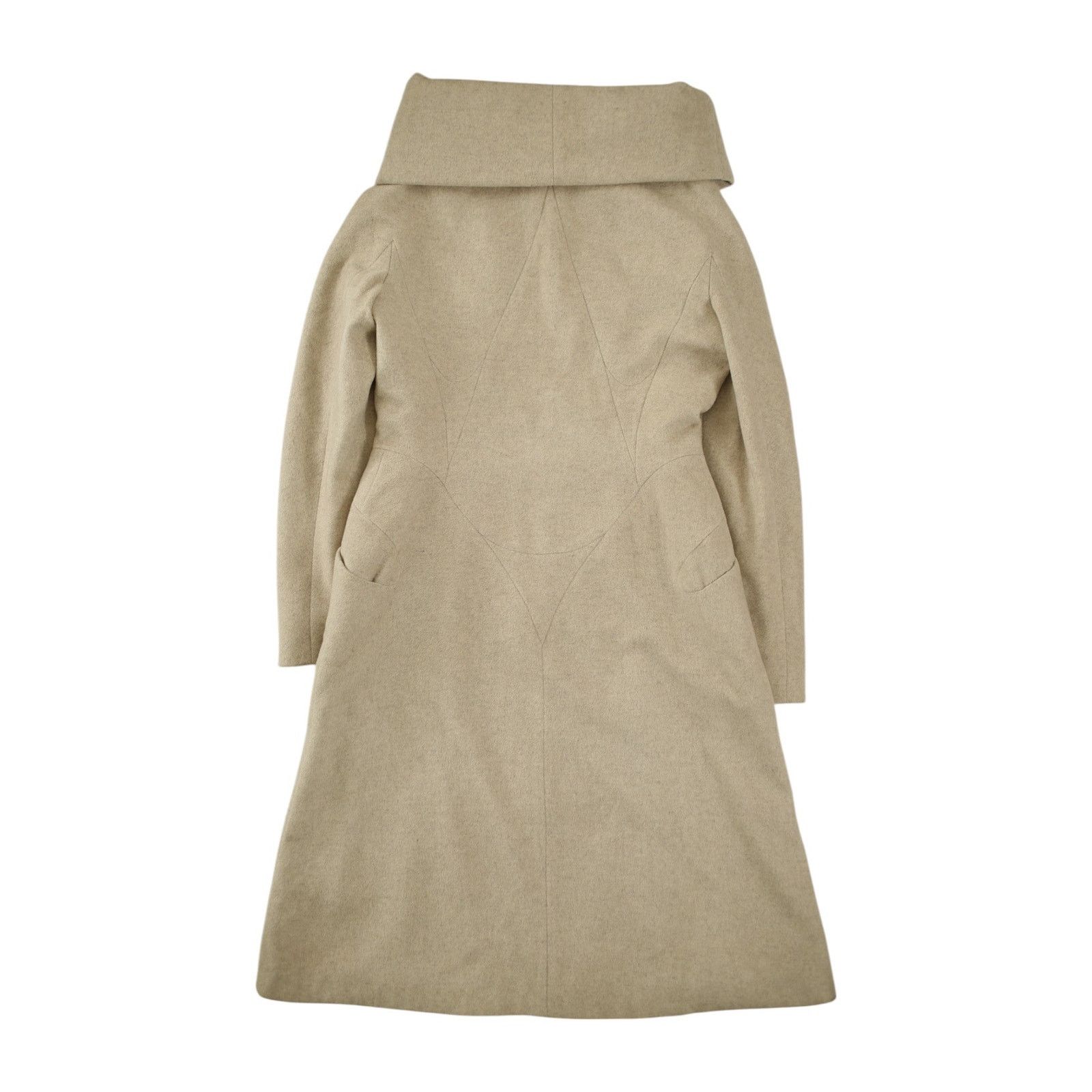 Alexander McQueen F/W 2004 Pantheon as Lectum Cashmere Coat Size M / US 6-8 / IT 42-44 - 2 Thumbnail