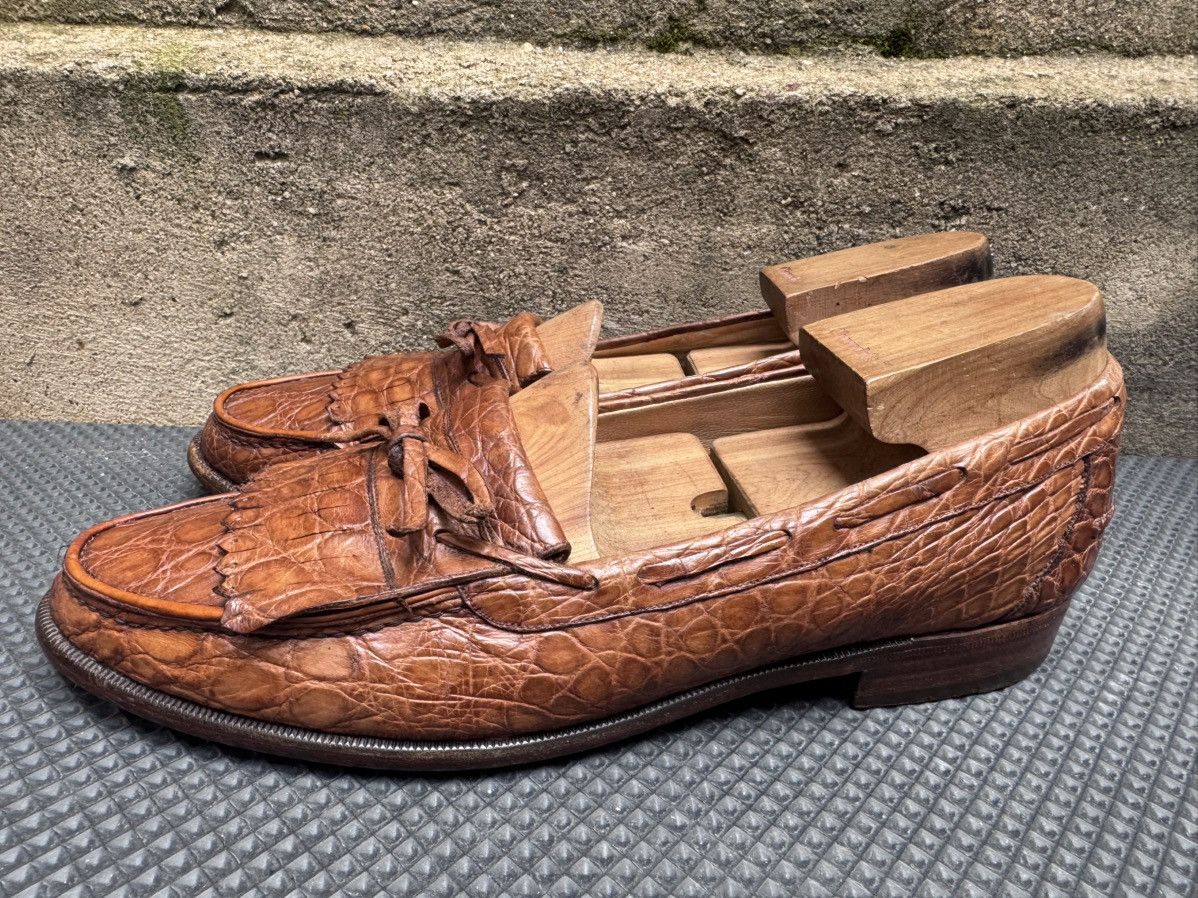 Bally Rare Bally Craig Vintage Italy Crocodil Kiltie Tassel Size US 10.5 / EU 43-44 - 5 Thumbnail