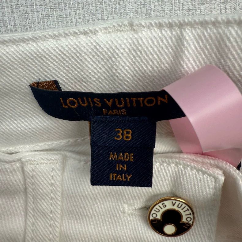 Louis Vuitton Louis Vuitton White denim pants Size US 38 / EU 54 - 3 Thumbnail