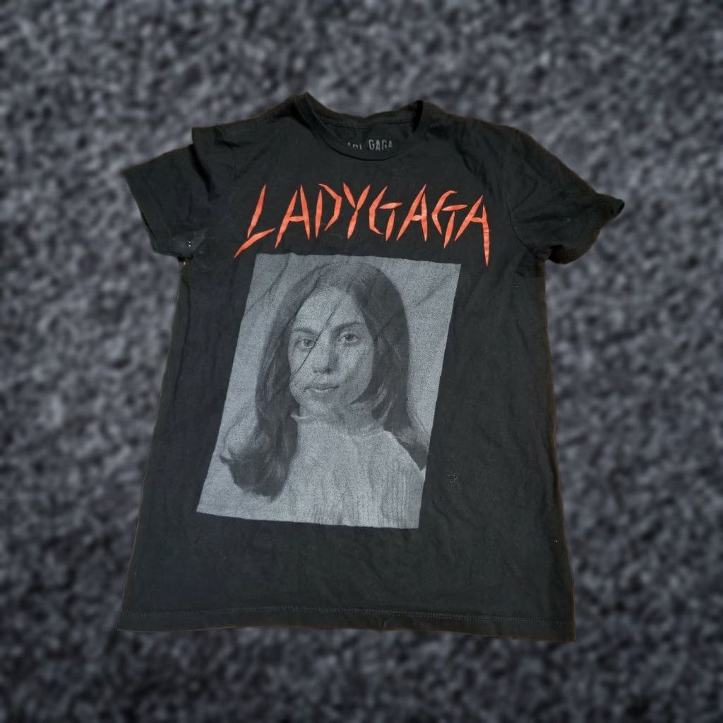 Vintage Lady Gaga Concert Band Joanne World Tour T Shirt XS Black Cotton Logo Unisex Adults Short Sleeve Crew Neck T-Shirt Size US XS / EU 42 / 0 - 1 Thumbnail