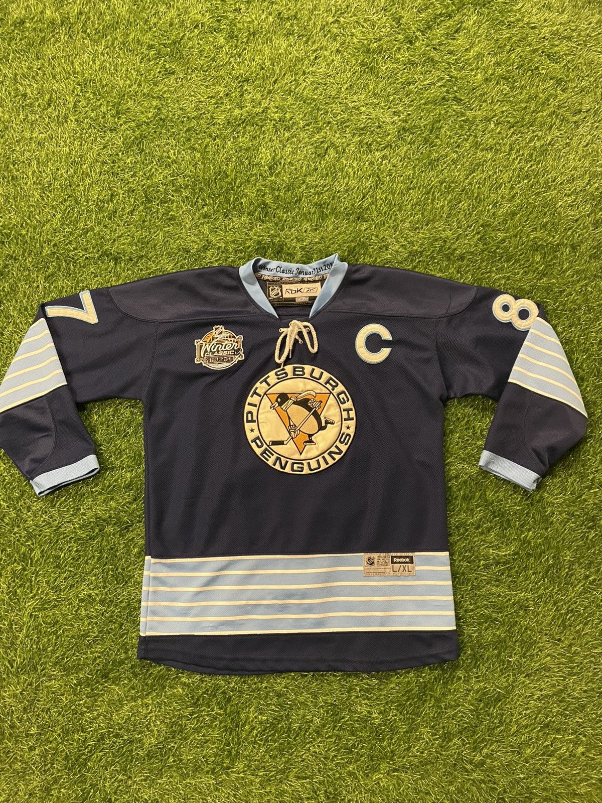 Sidney Crosby Nhl Penguins Winter Jersey Size Youth L/XL