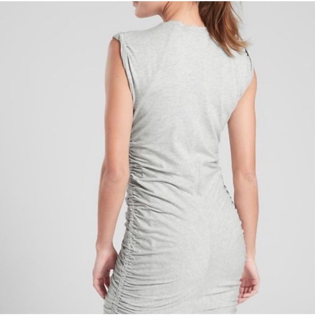 Athleta Athleta NWT Apres Ruched Dress Grey Heather size S Size S / US 4 / IT 40 - 2 Thumbnail