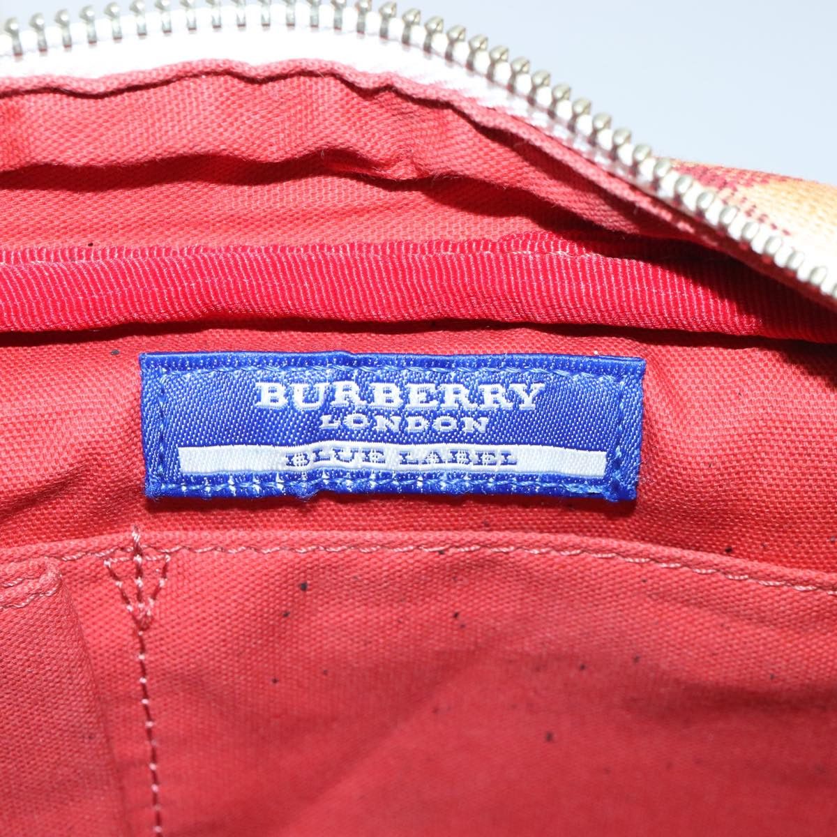 Burberry Burberry Nova Check Blue Label Shoulder Bag Canvas White Red Size ONE SIZE - 11 Thumbnail