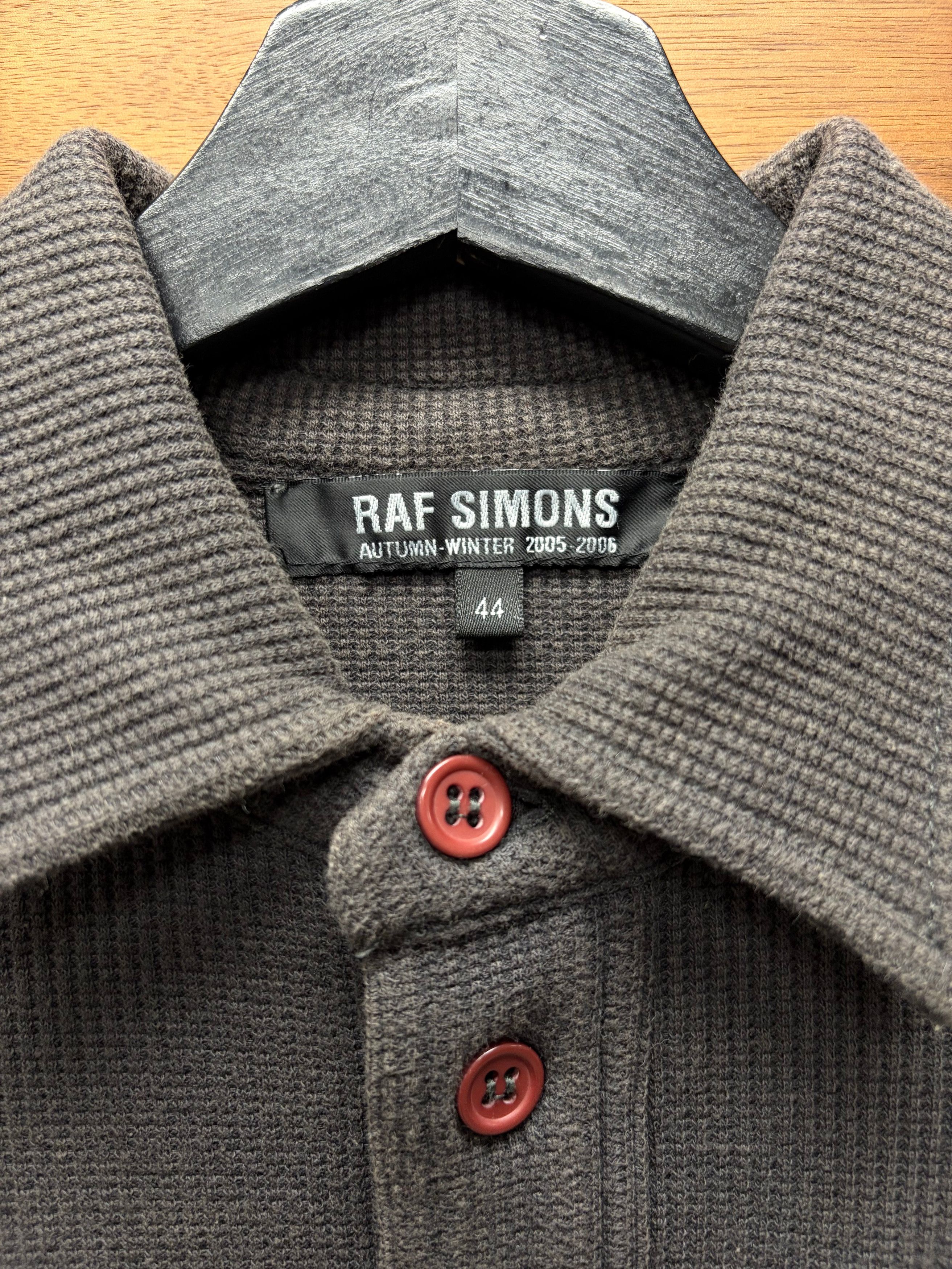 Raf Simons AW2005 Raf Simons ‘Poltergeist’ Thermal Cotton Long Sleeve Polo Size US S / EU 44-46 / 1 - 3 Thumbnail