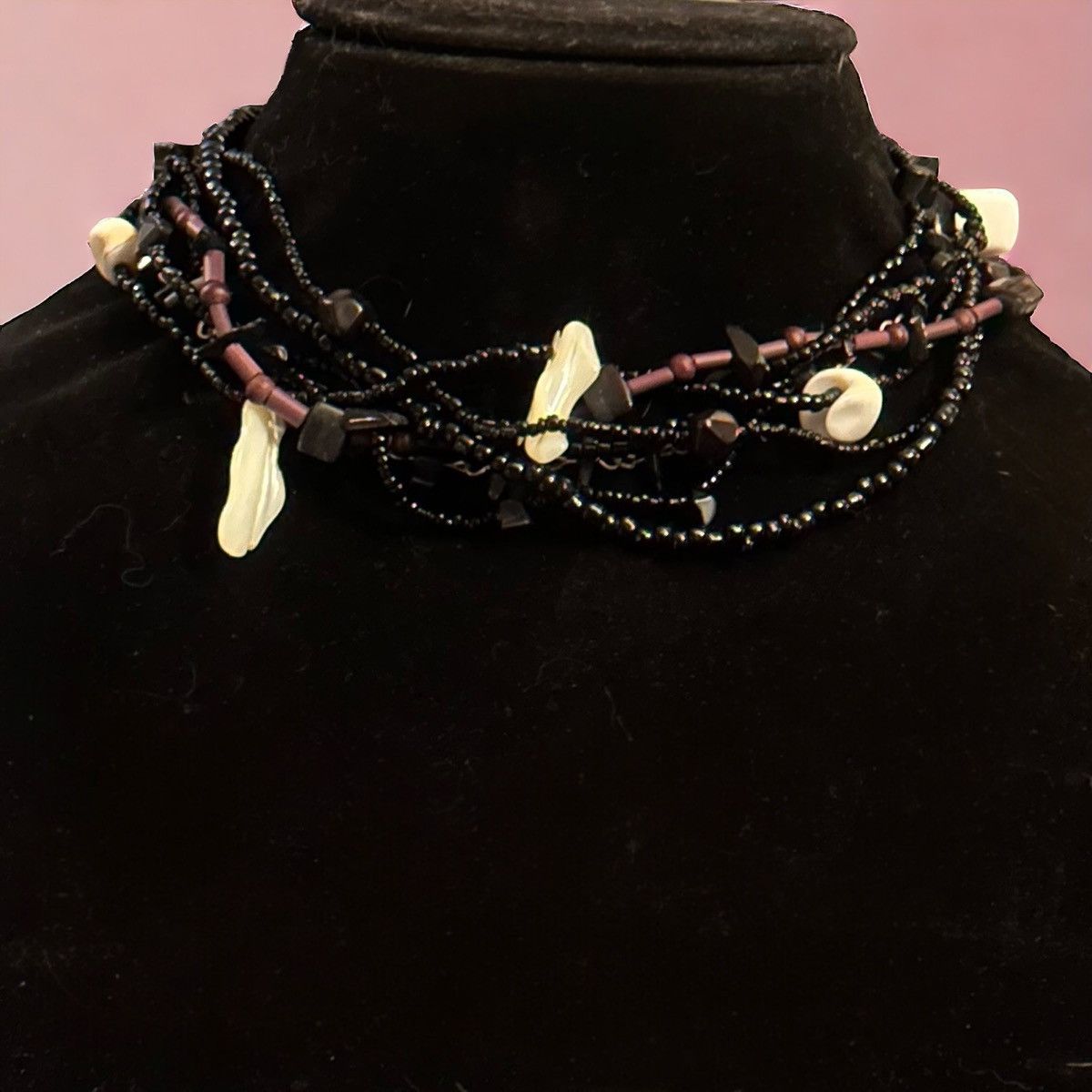 Other Multi strand black seed bead and shell necklace Size ONE SIZE - 1 Thumbnail