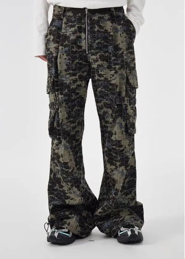 VIBE Specially cut washed ripped camouflage overalls Size US 32 / EU 48 - 5 Thumbnail