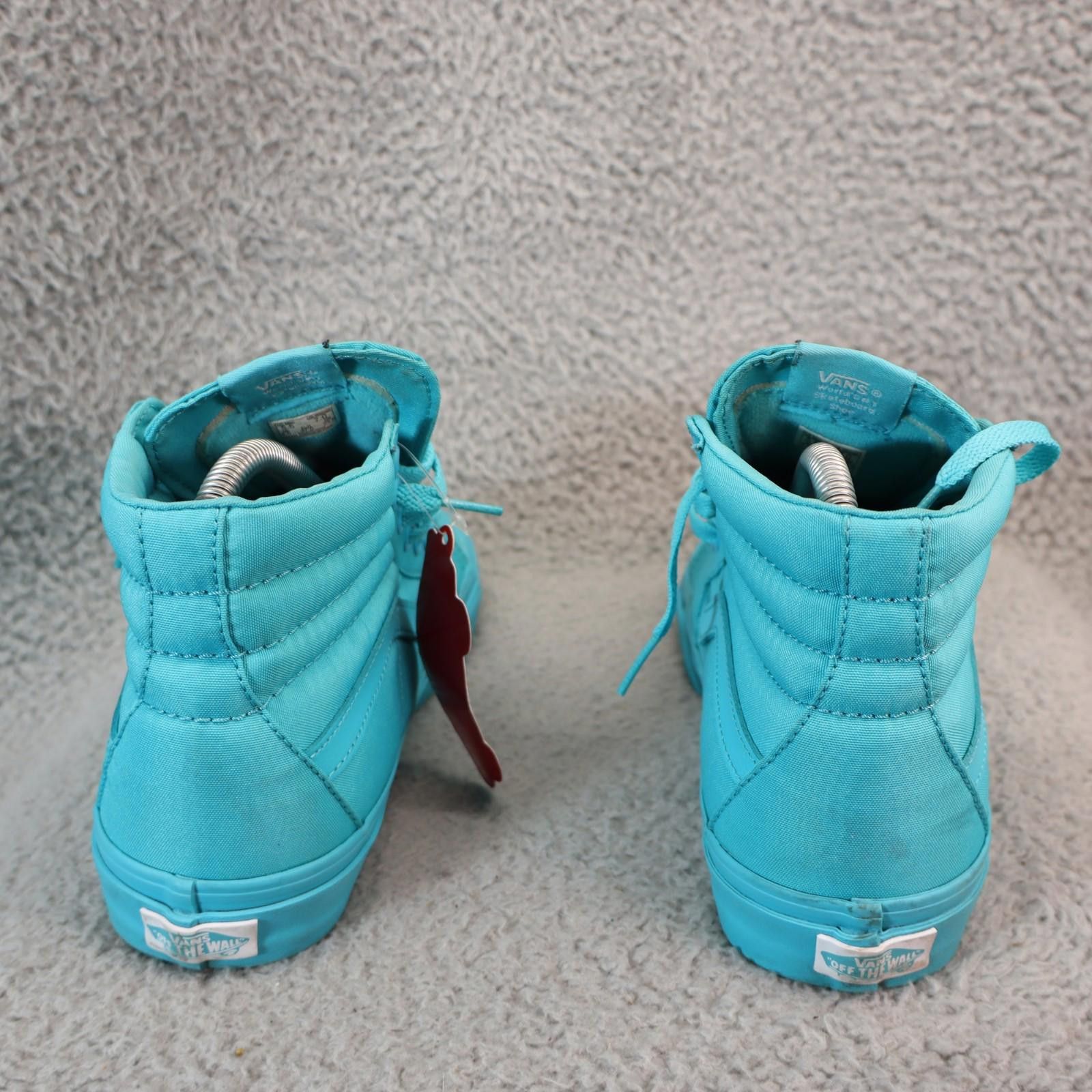 Vans VANS Sk8 Hi Top Off The Wall Teal Blue Men 5.5 / Women 7 Size US 5.5 / EU 38 - 5 Thumbnail