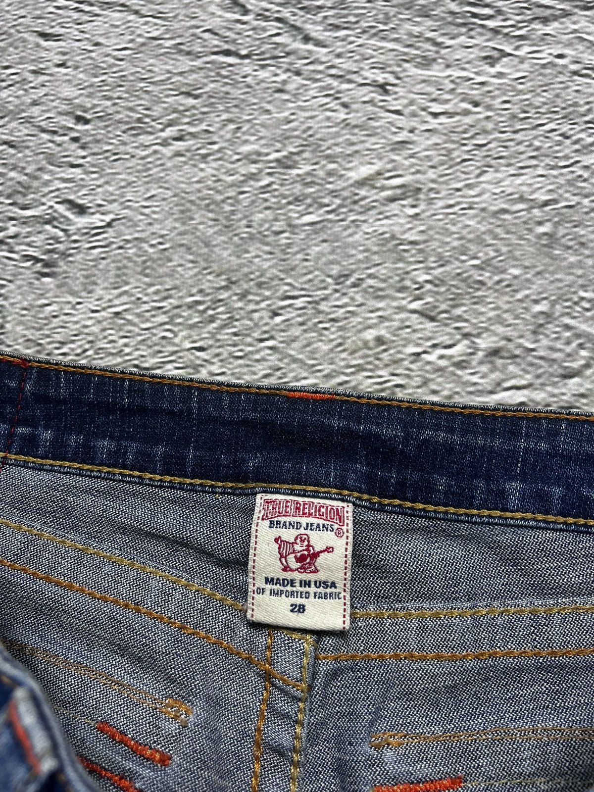 True Religion × Vintage True Religion vintage blue denim shorts jorts Size 28" / US 6 / IT 42 - 8 Thumbnail