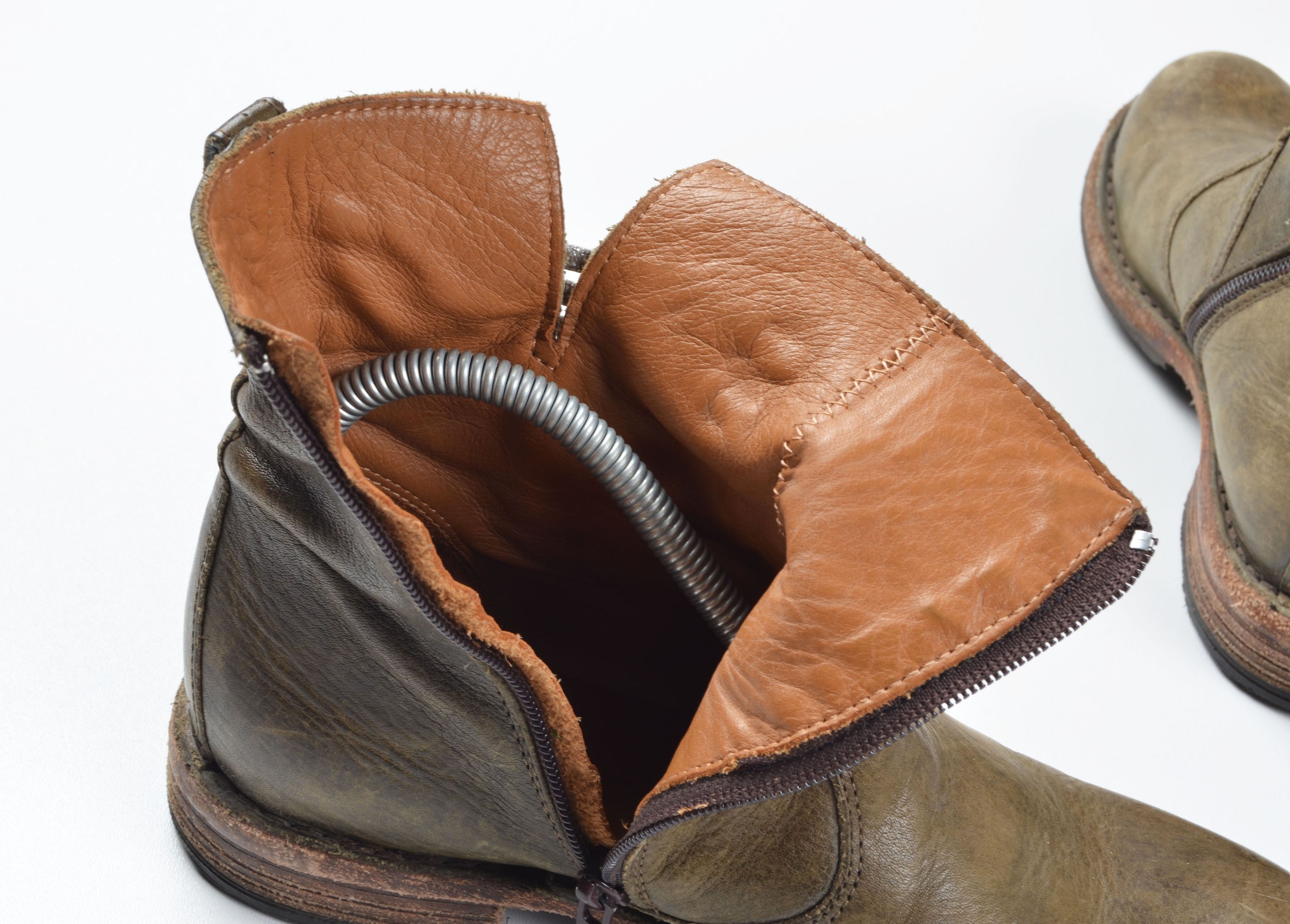 MoMA MOMA Avant Garde Leather Ankle Boots Size US 6 / IT 36 - 9 Thumbnail