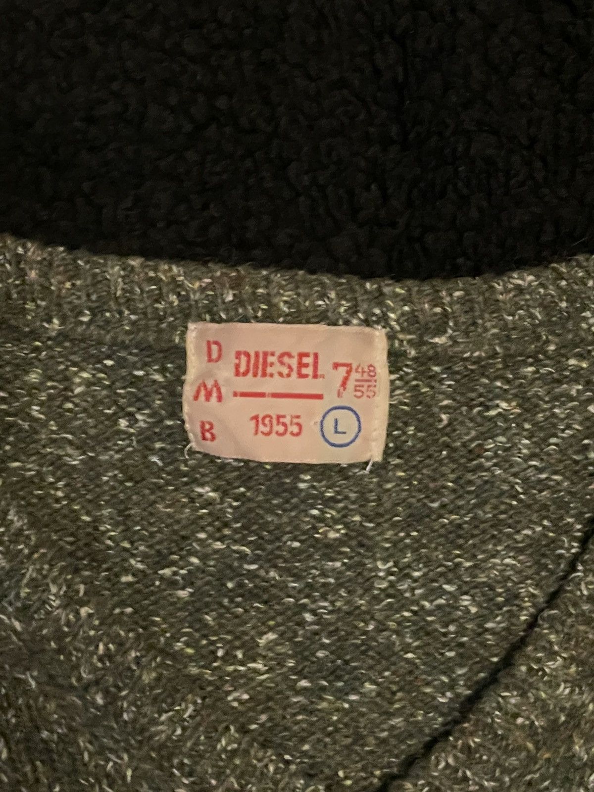Diesel × Vintage Vintage Rare Diesel DMB 1955 Sweater Wool Knit Sz L Size US L / EU 52-54 / 3 - 4 Thumbnail