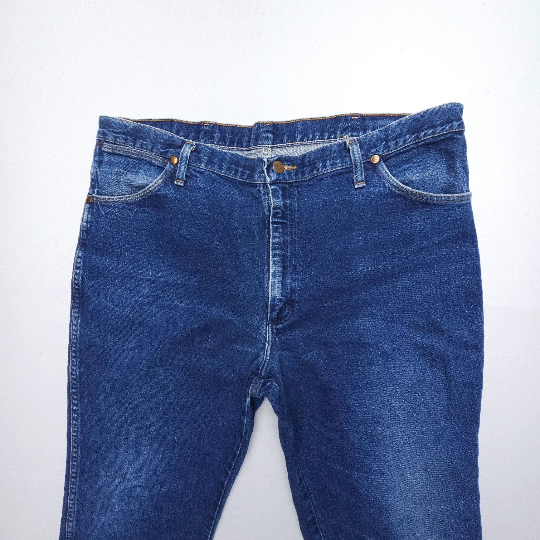 Wrangler Wrangler Jeans Denim Bootcut Mens 40 Regular Blue Dark Wash 30 in 5-Pocket USA Cowboy Vintage: No Size US 40 / EU 56 - 4 Thumbnail