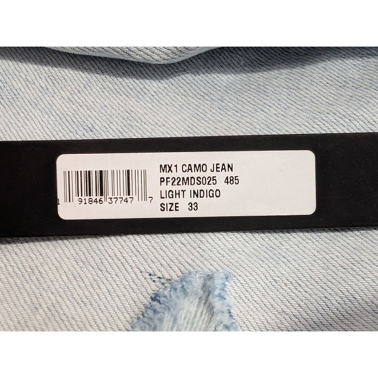 Amiri o1rshd1 MX1 Camo Jeans in Light Indigo Size US 33 - 20 Thumbnail